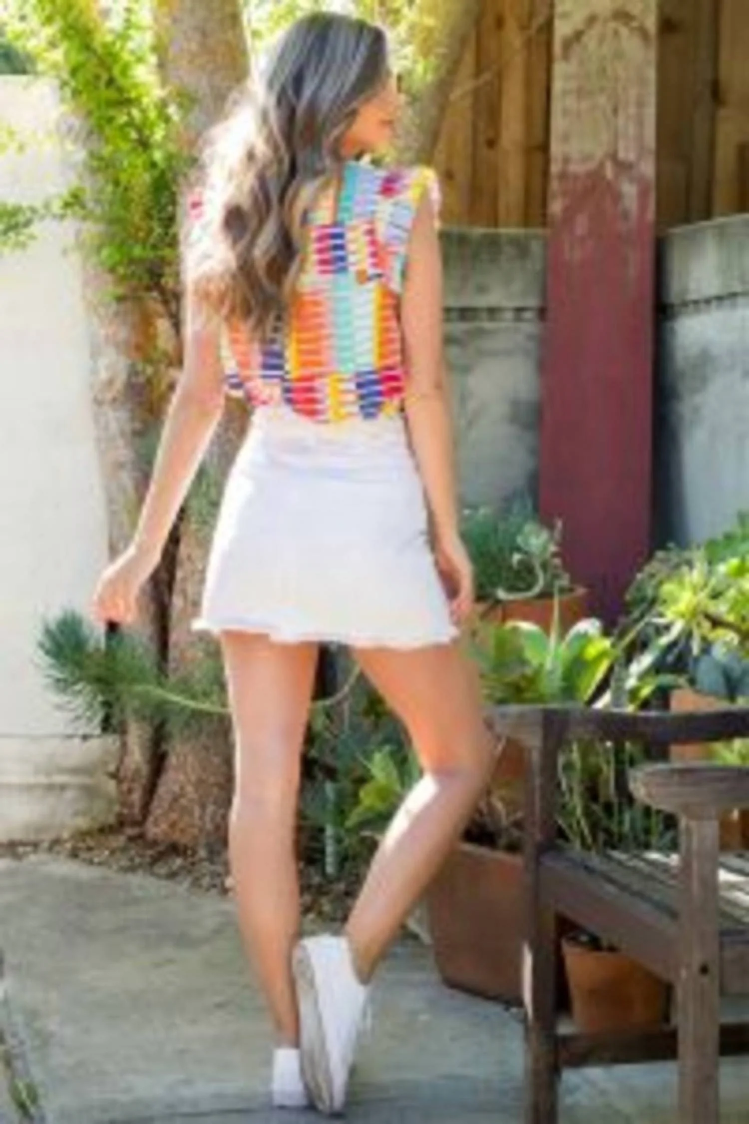 Somewhere Over The Rainbow Top In Multi - Image 2