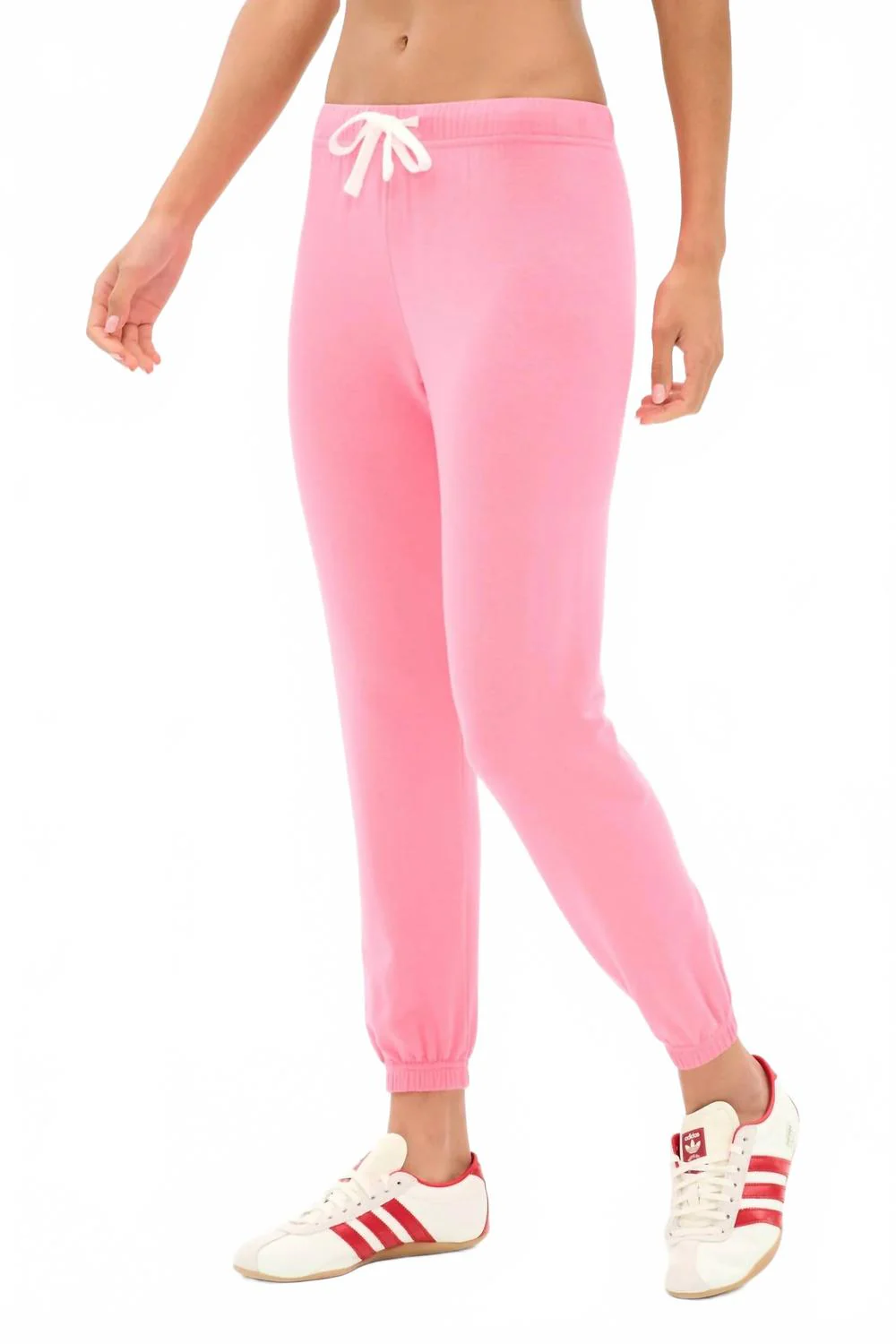 Sonja Fleece Swetpant In Strawberry