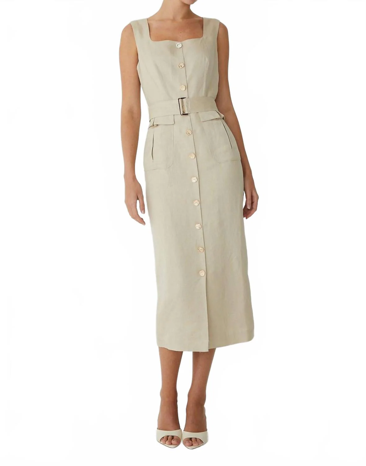 Sonna Dress In Natural - Image 2