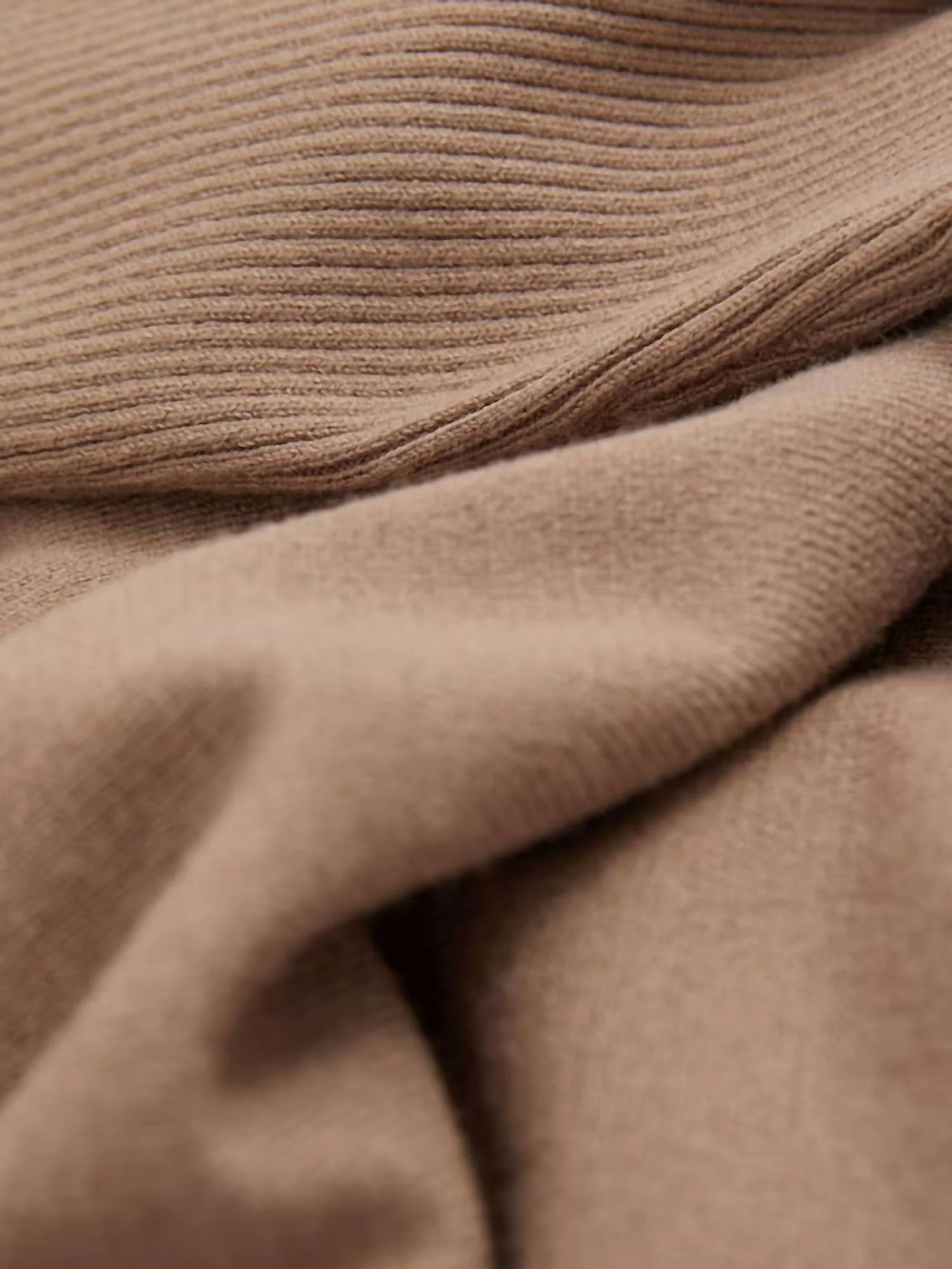 Sophia Colorblock Roll Neck Sweater In Tan - Image 5