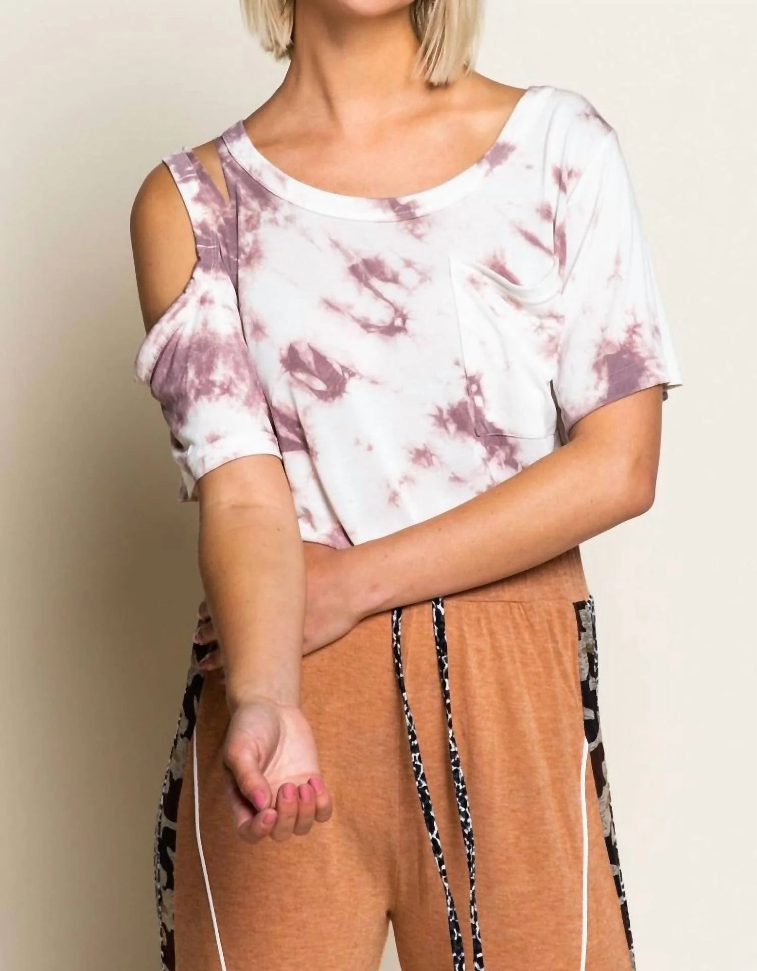 Splashes In Color Top In Berry
