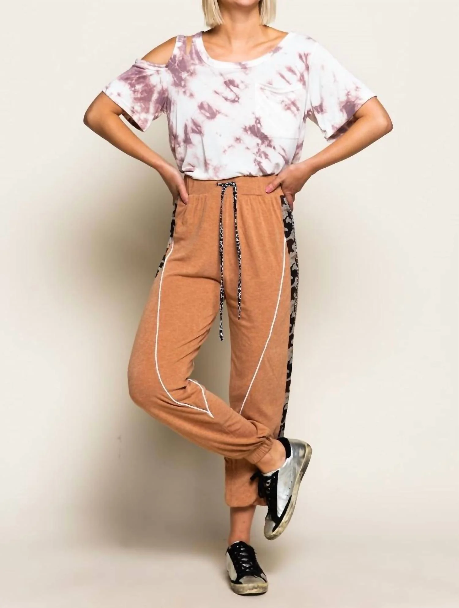 Splashes In Color Top In Berry - Image 4