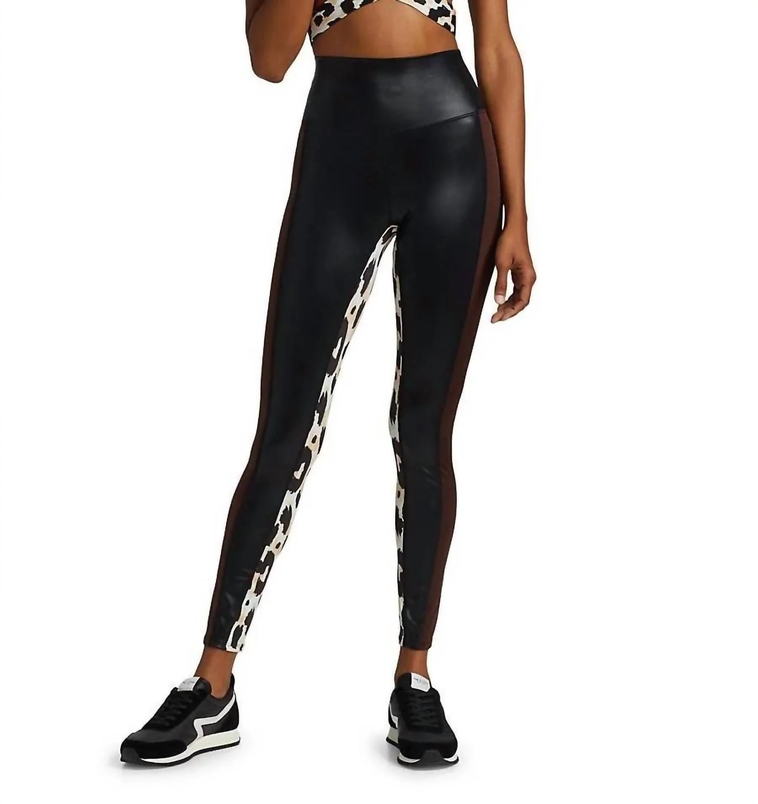 Spotted Leopard Legging In Black - Image 4
