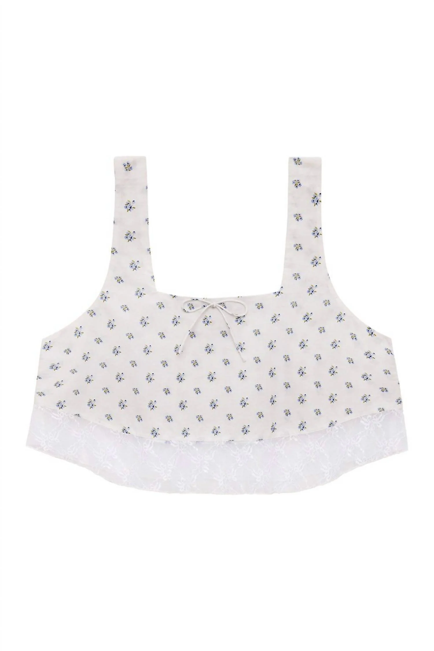 Square Neck Crop Top In Heidi Floral - Image 5