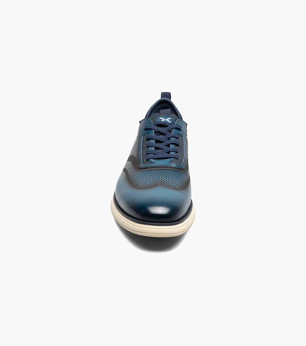 Stacy Adams Edgewood 25690-400 Sneakers Men's Blue Wingtip Shoes HTAT1179 - Image 5