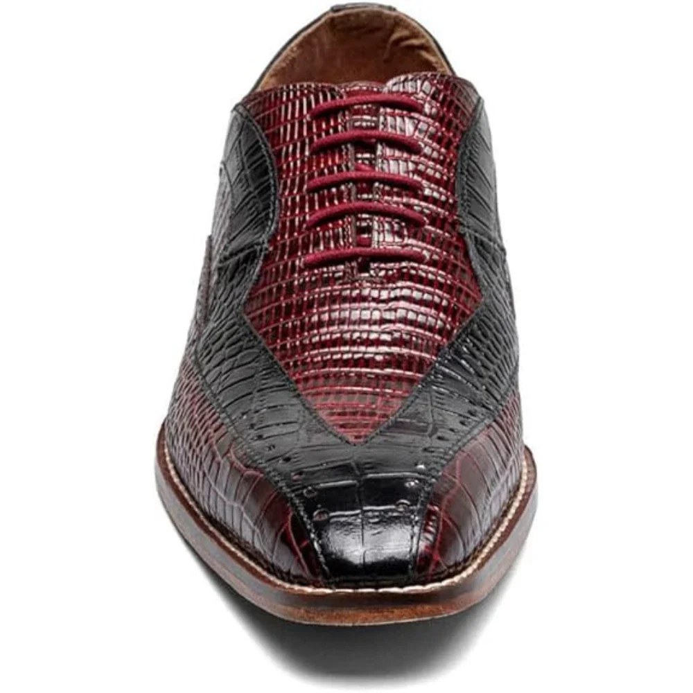 Stacy Adams Tallero 25682-641 Oxford Men's Burgundy Dress Shoes HTAT1143 - Image 5