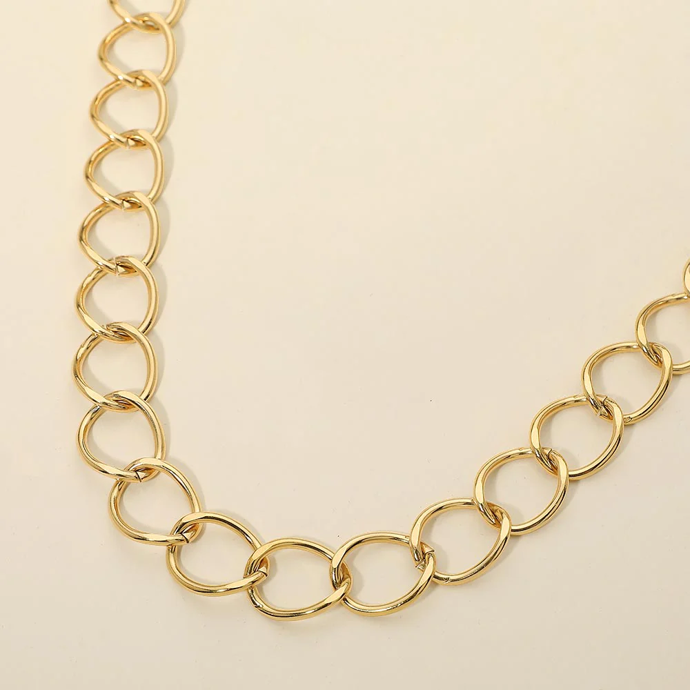 Stainless Steel Chunk Link Chain Necklace - Image 5