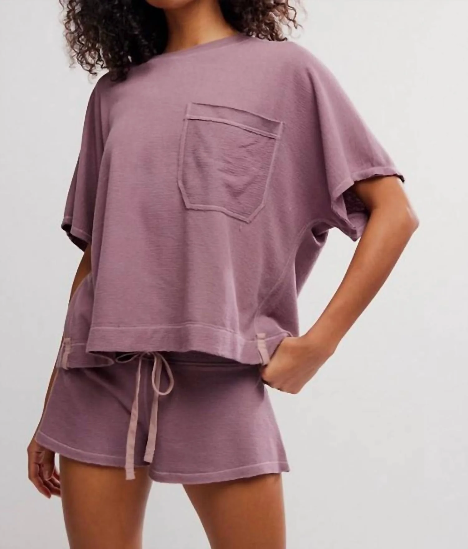 Staycation Sleep Tee In Purple