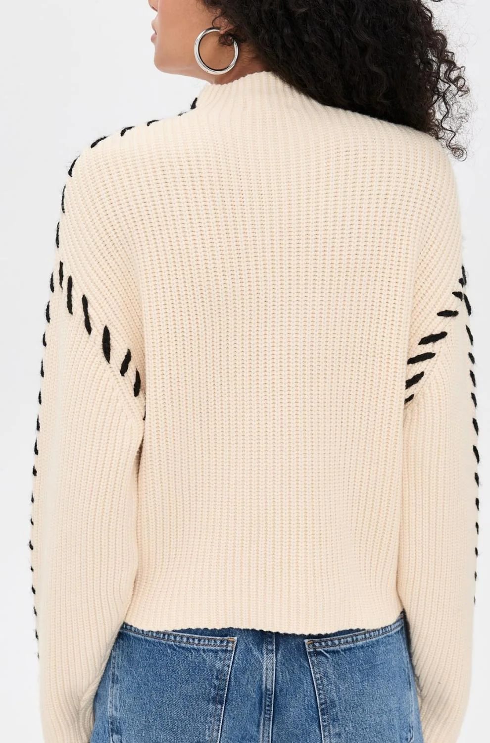Steady Ground Sweater In Cream - Image 3