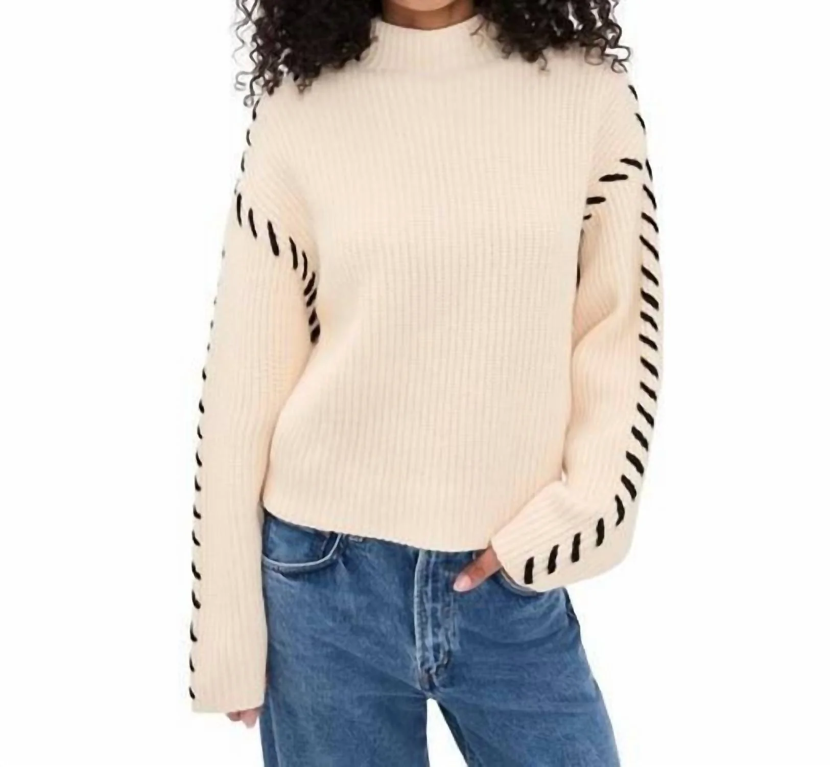 Steady Ground Sweater In Cream - Image 5