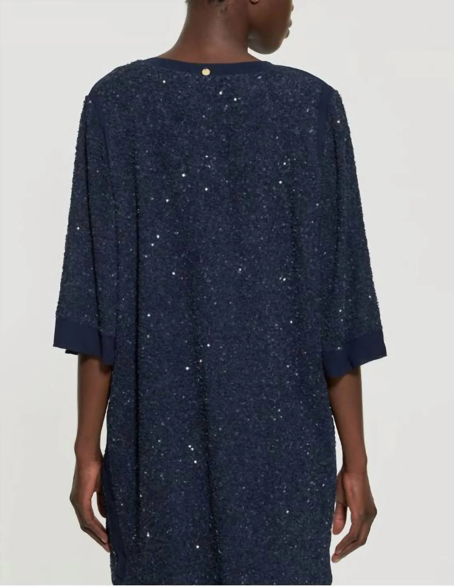 Stefi Mini Dress In Dark Navy - Image 2