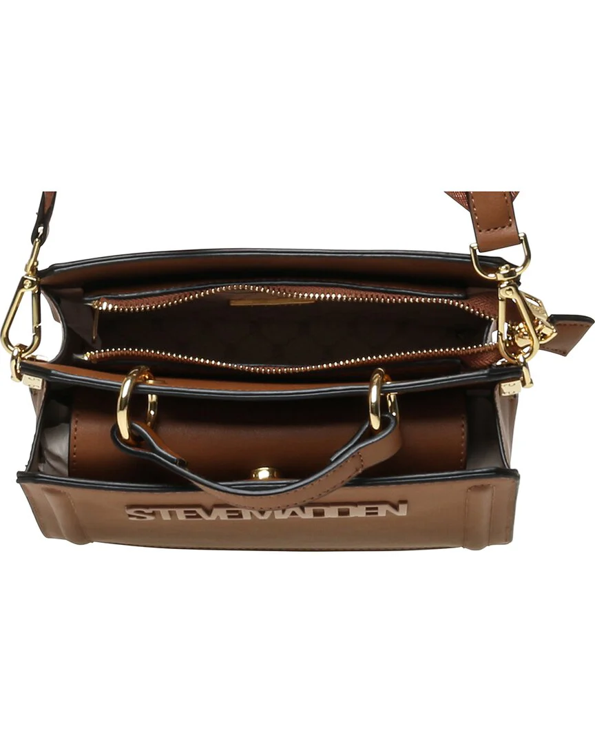 Steve Madden Logo Plaque Top Handle Satchel - Image 4