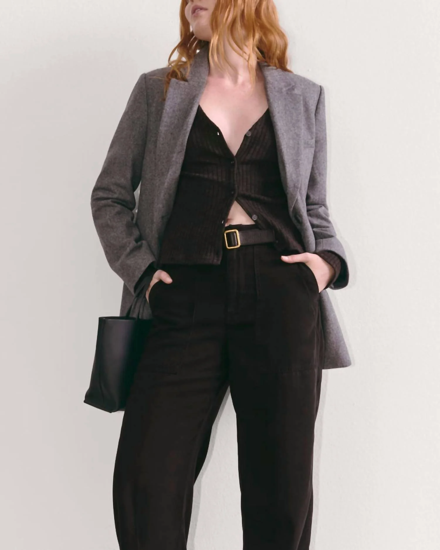 Straight Leg Utility Pants In Buttersoft Black - Image 2
