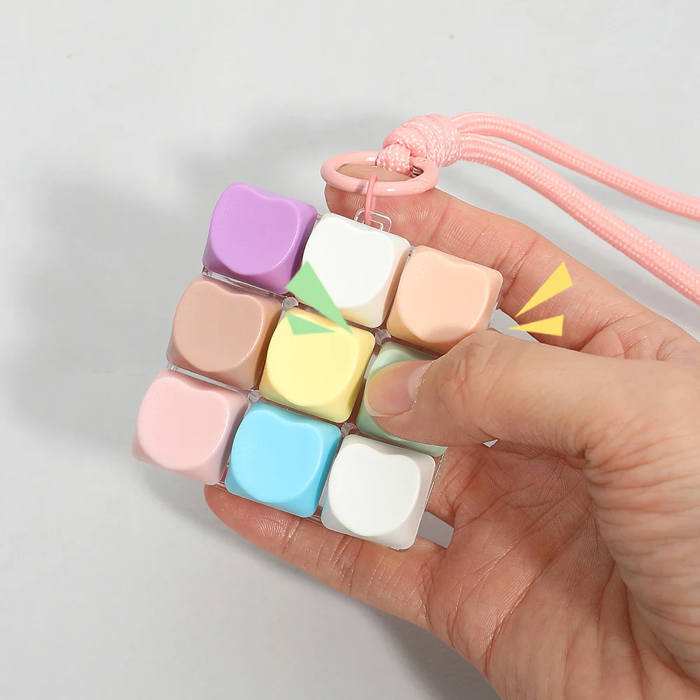 Stress Relief Cube Keyboard Bag Charm