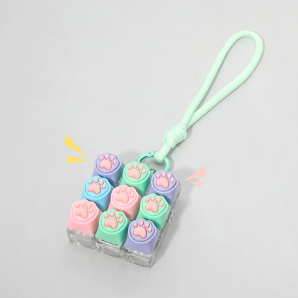 Stress Relief Cube Keyboard Bag Charm - Image 6