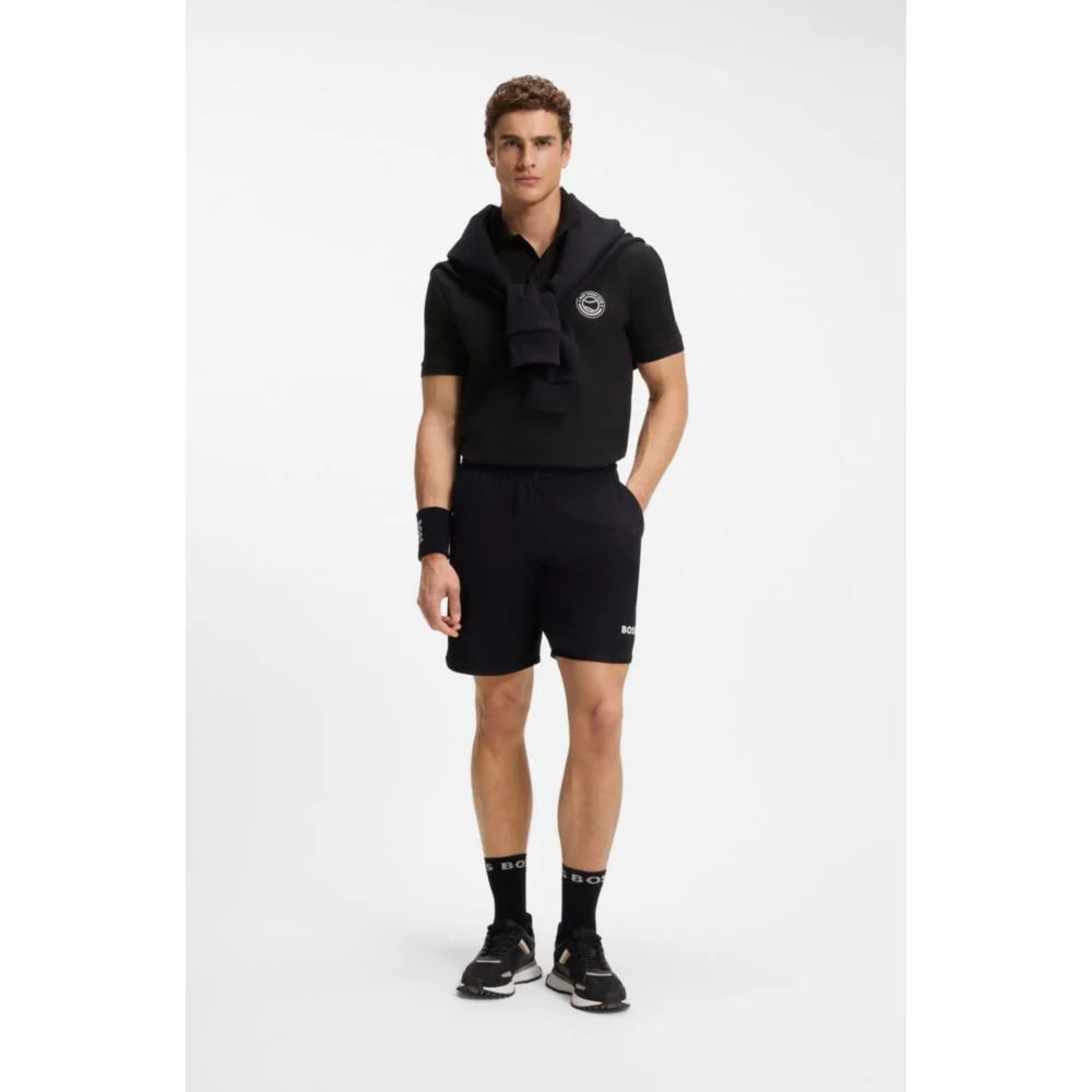 Stretch-cotton polo shirt with tennis-inspired logo - Image 2