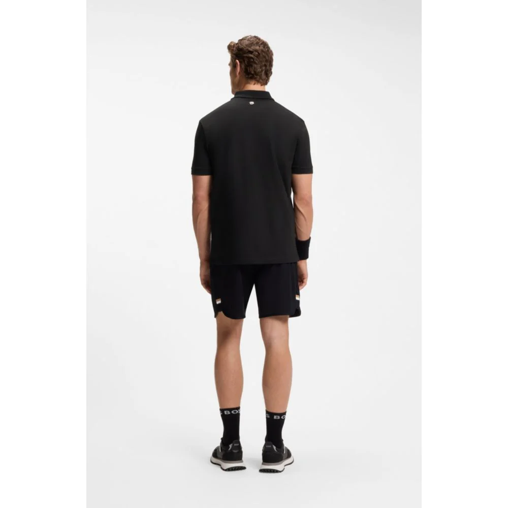 Stretch-cotton polo shirt with tennis-inspired logo - Image 4