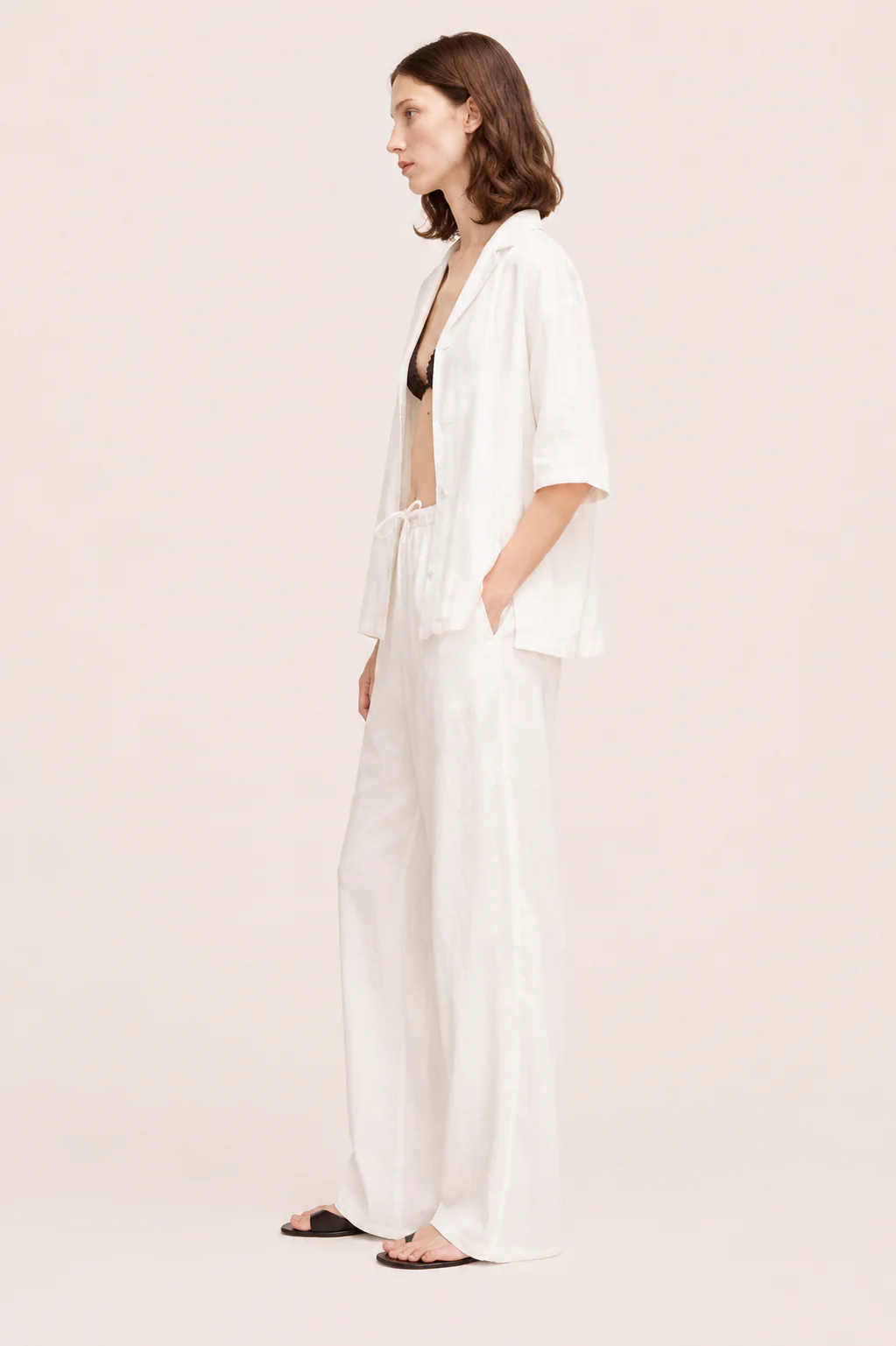 Stretch Linen Pull-On Pant - Image 2