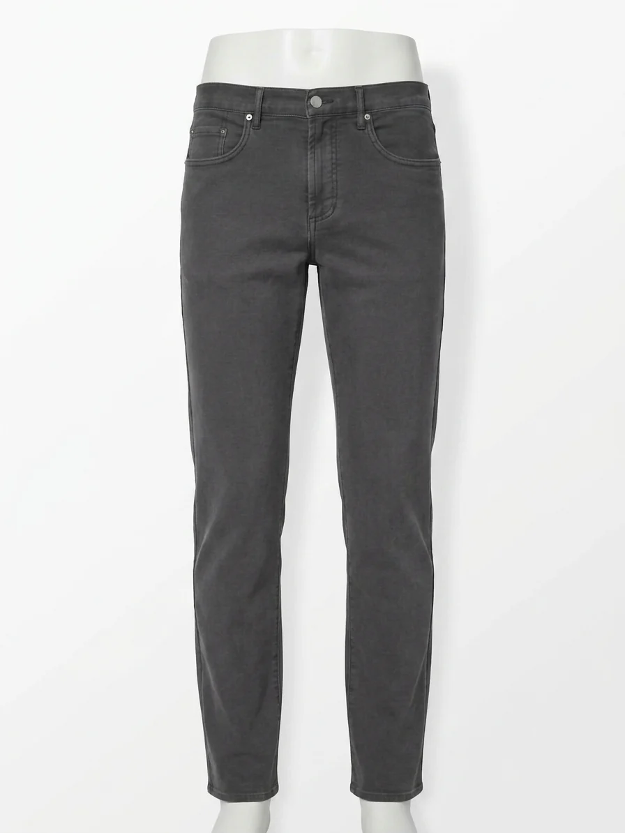 Stretch Terry 5-Pocket Pants In Slate