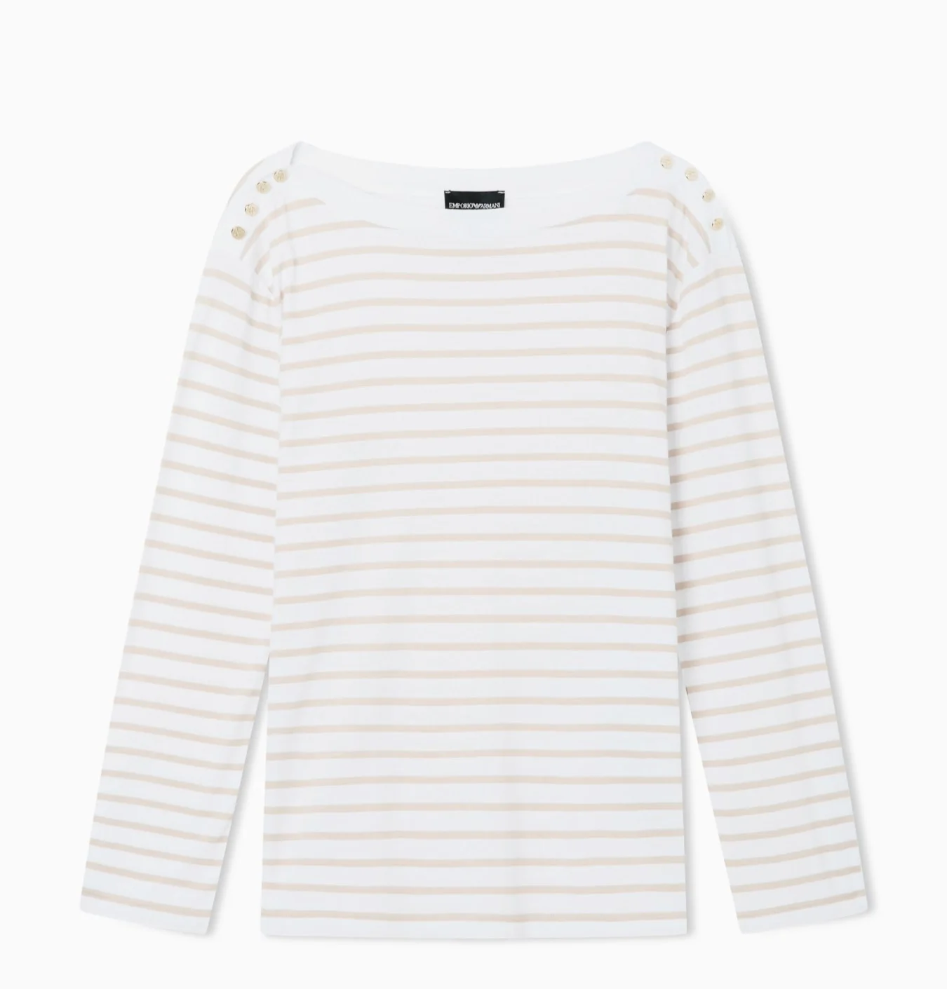 Striped Modal Jersey Boat Neck Sweater