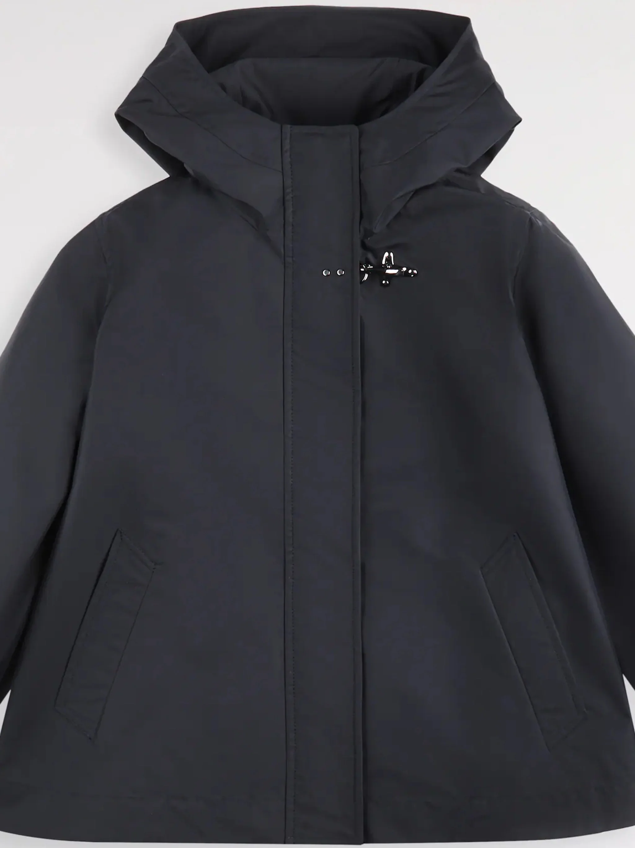 Structured Collar Short Padded Clasp Jacket - Image 2