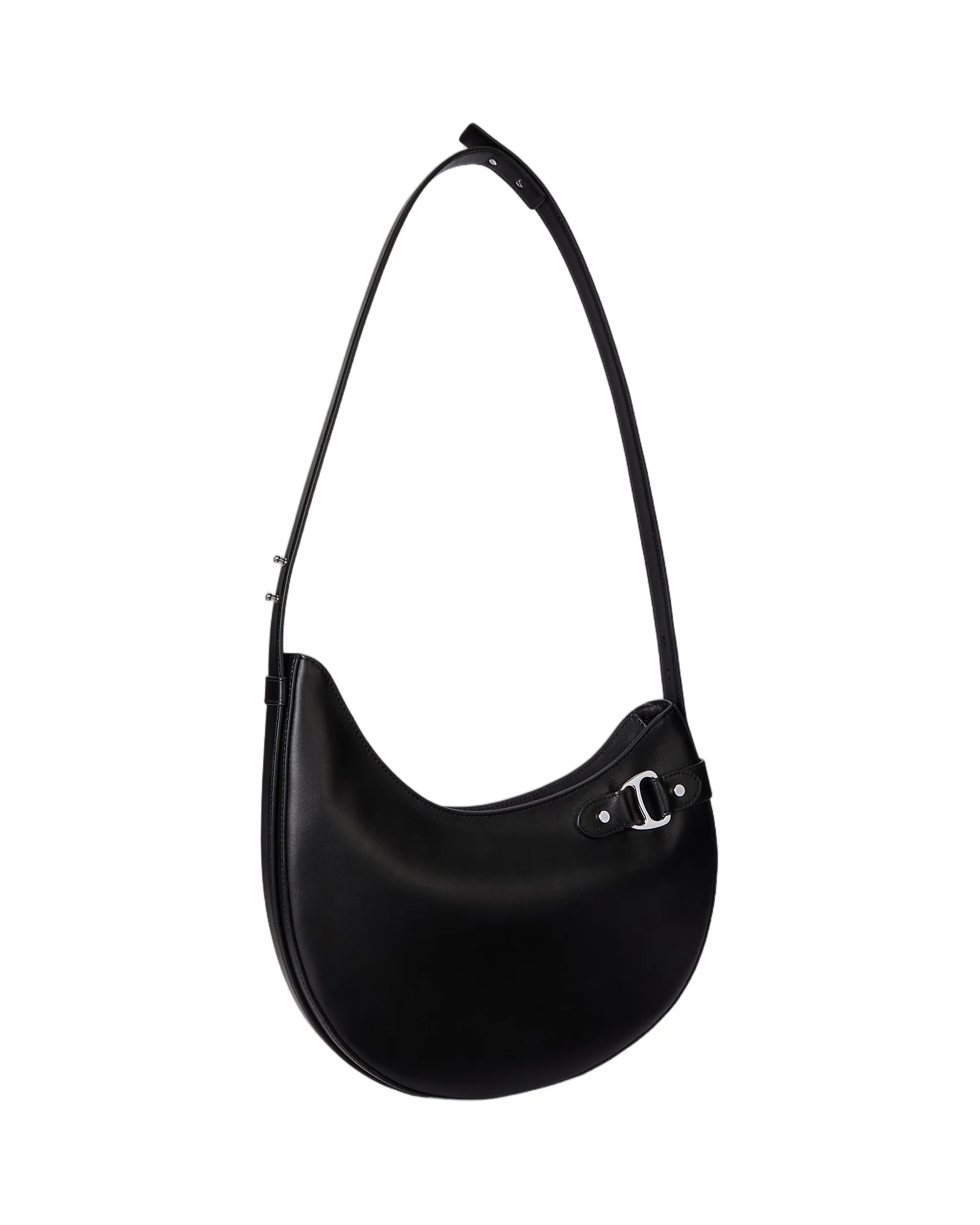 Structured Crescent Shoulder Bag - Image 2