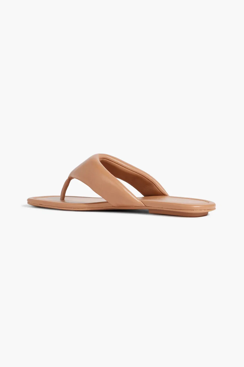 Stuart Weitzman Maui Sandals Women's Tan Leather Slip On Flip Flop HTAT1044 - Image 3