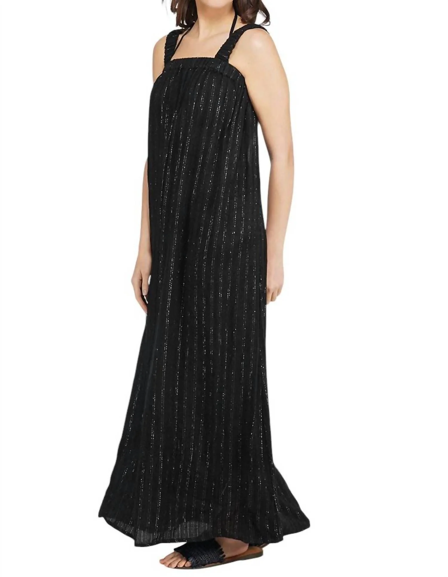 Summer Nights Maxi Dress In Black - Image 3