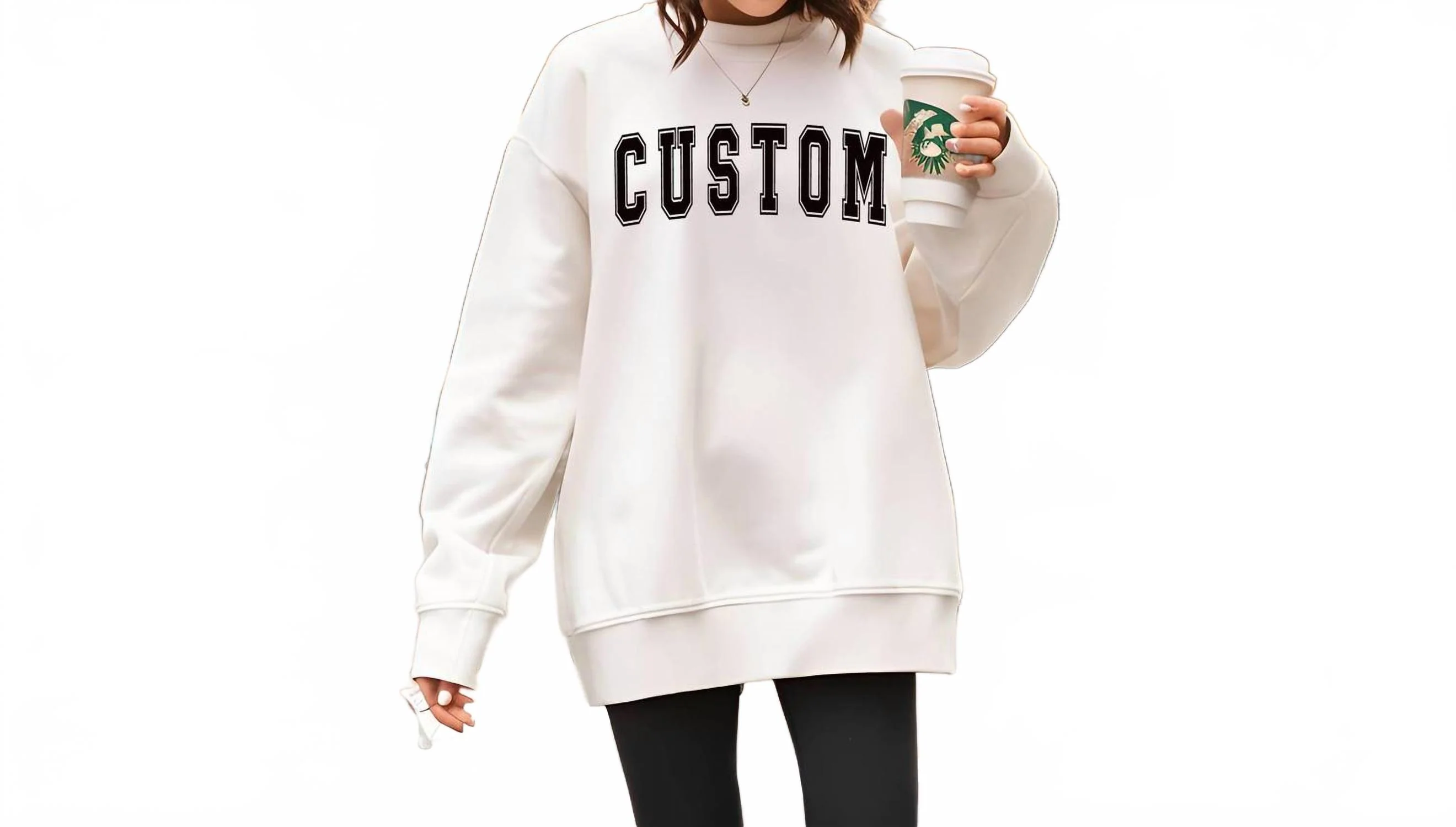 Summer Salt Sweatshirt In White