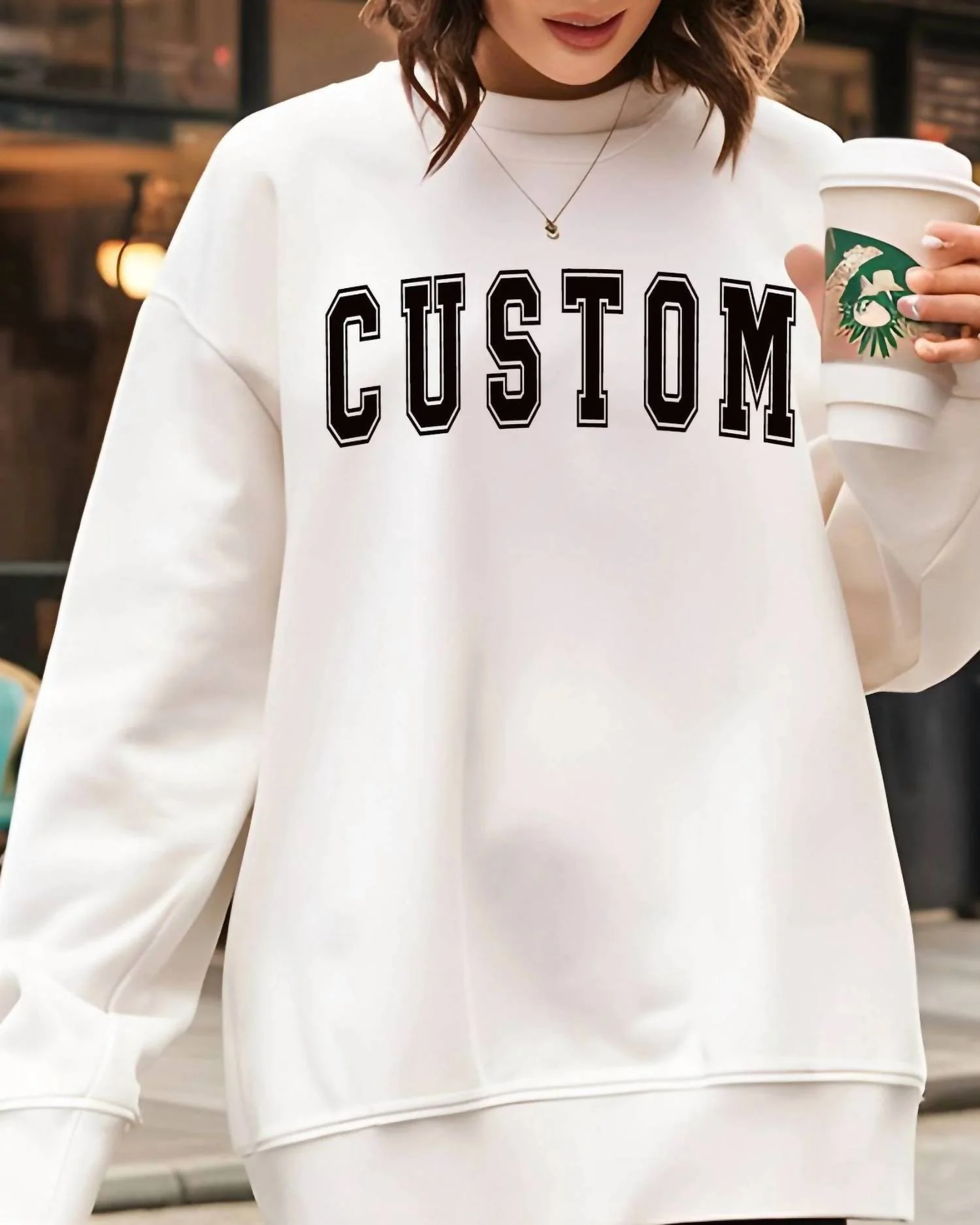 Summer Salt Sweatshirt In White - Image 2