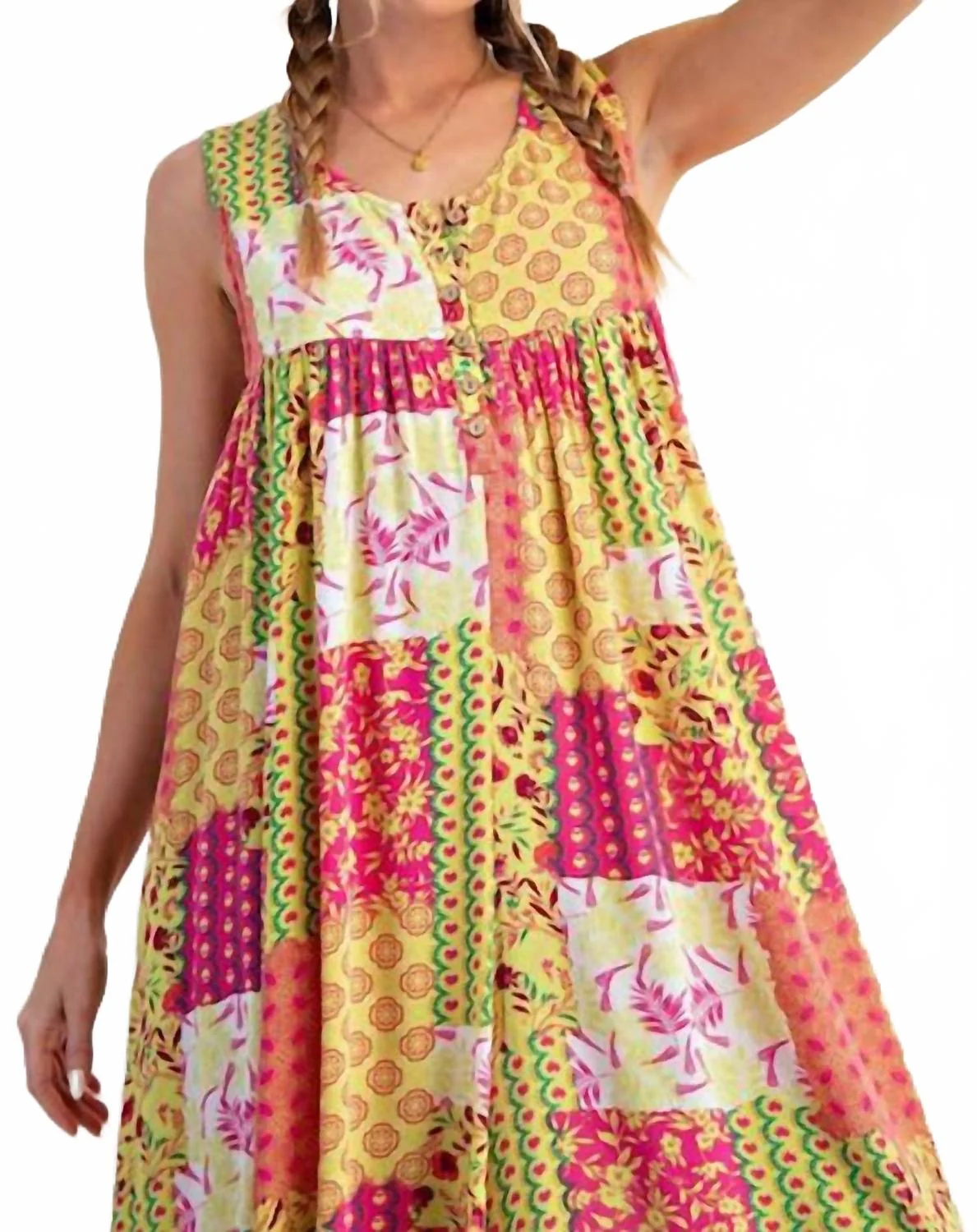Sundance Stroll Romper In Patchwork - Image 2