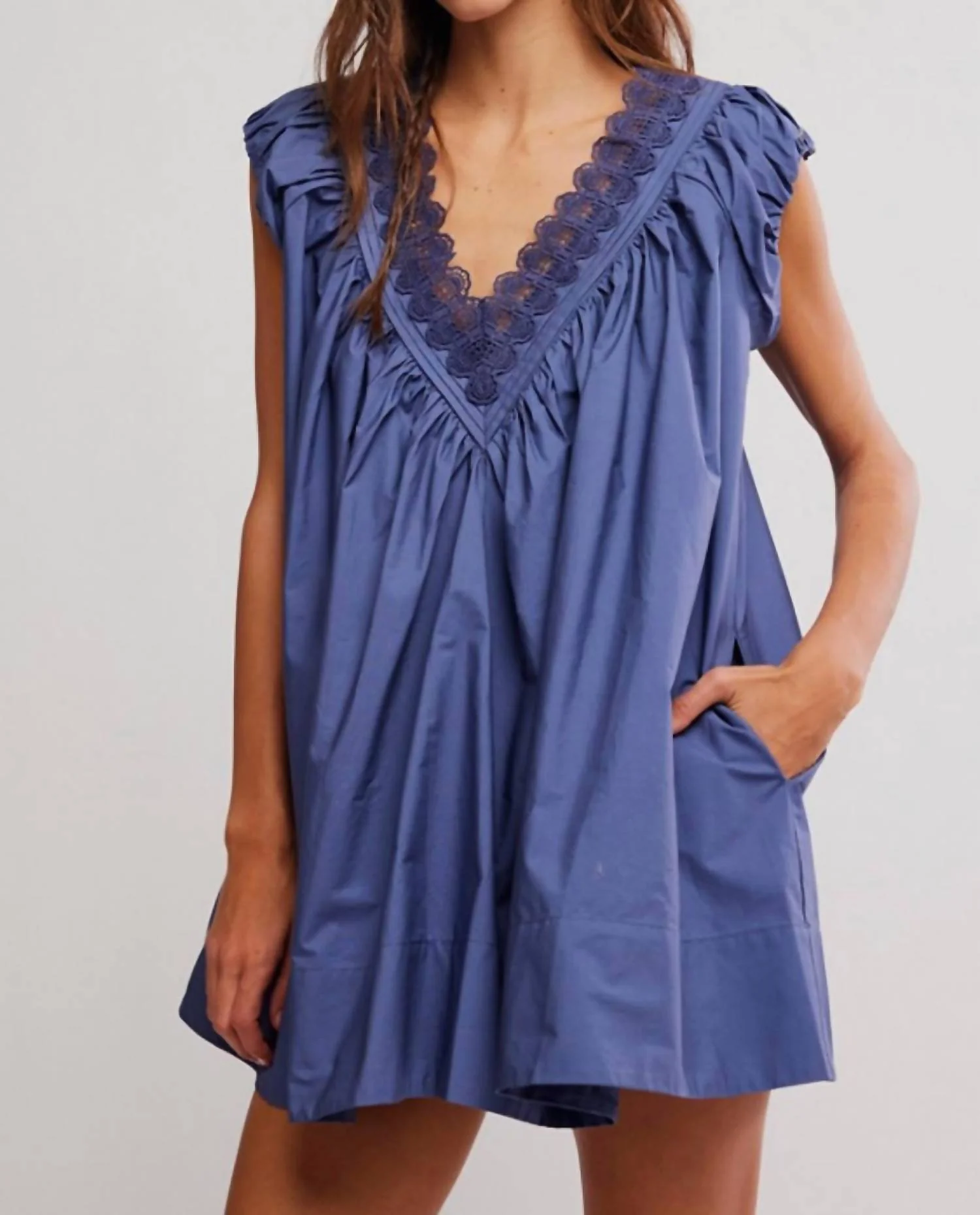 Sundazed Mini Dress In Night Shadow