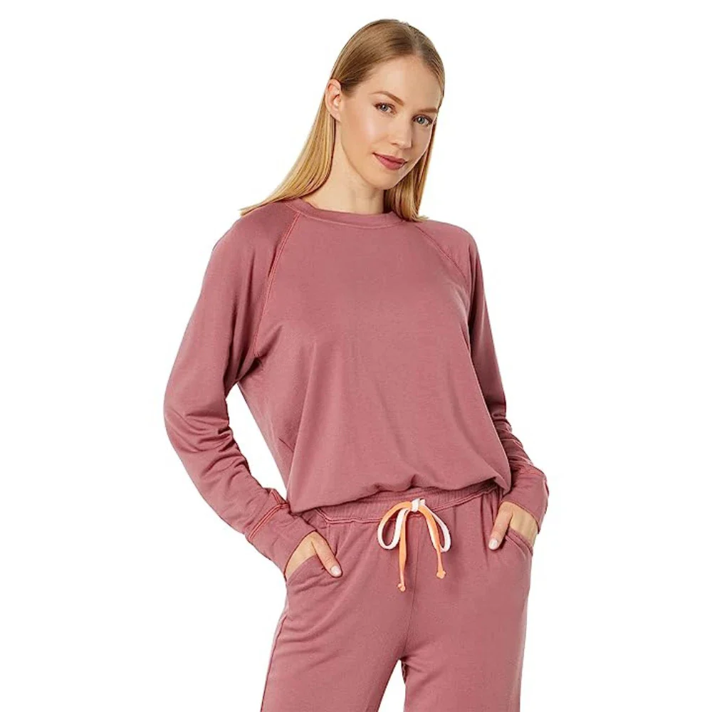 Sundry Sweatshirt Women's Honeysuckle Raglan Sleeve Crew Neck FROG193