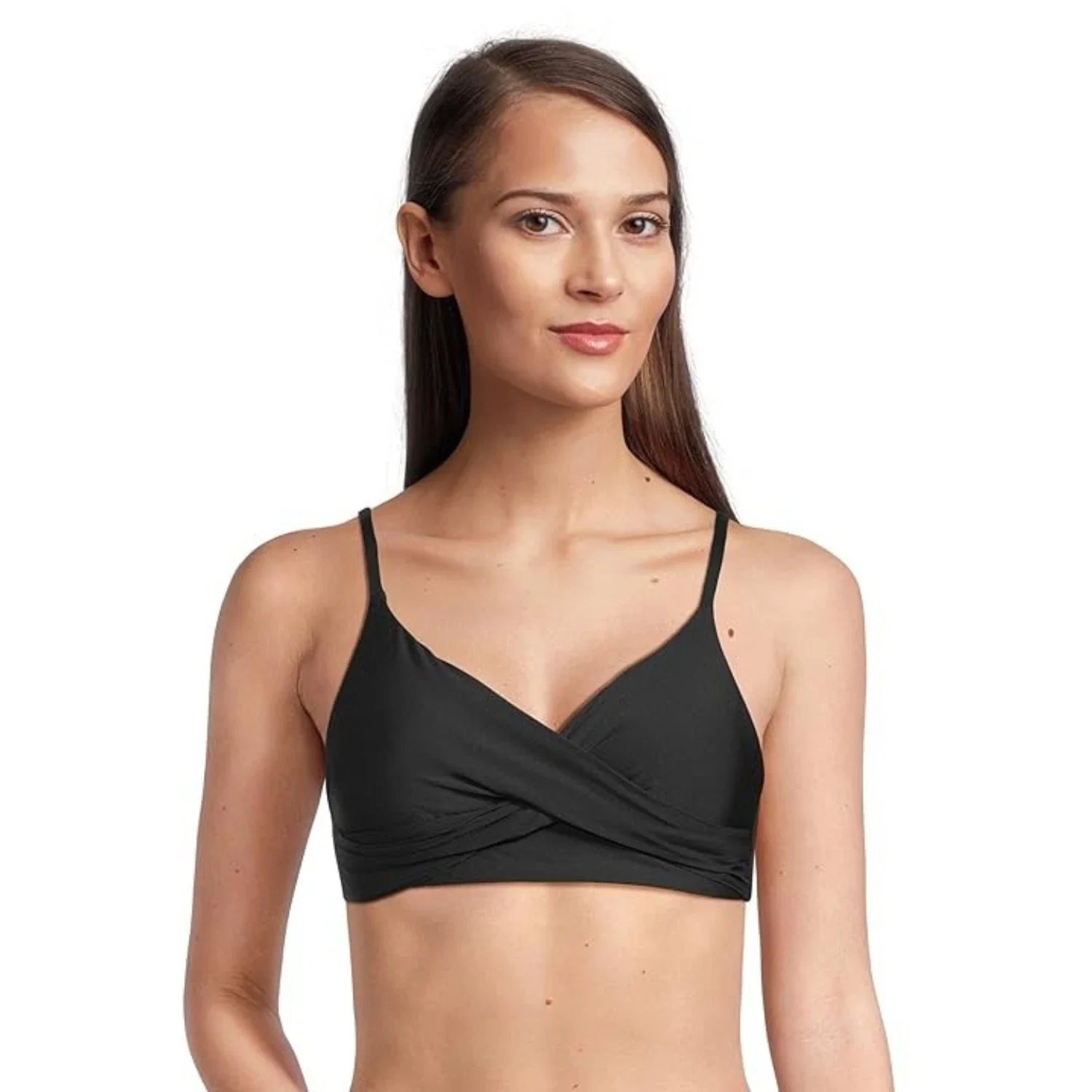 Sunsets Lyla Bralette Top Women's Black Stretch Tie Back Swimwear DDR2230