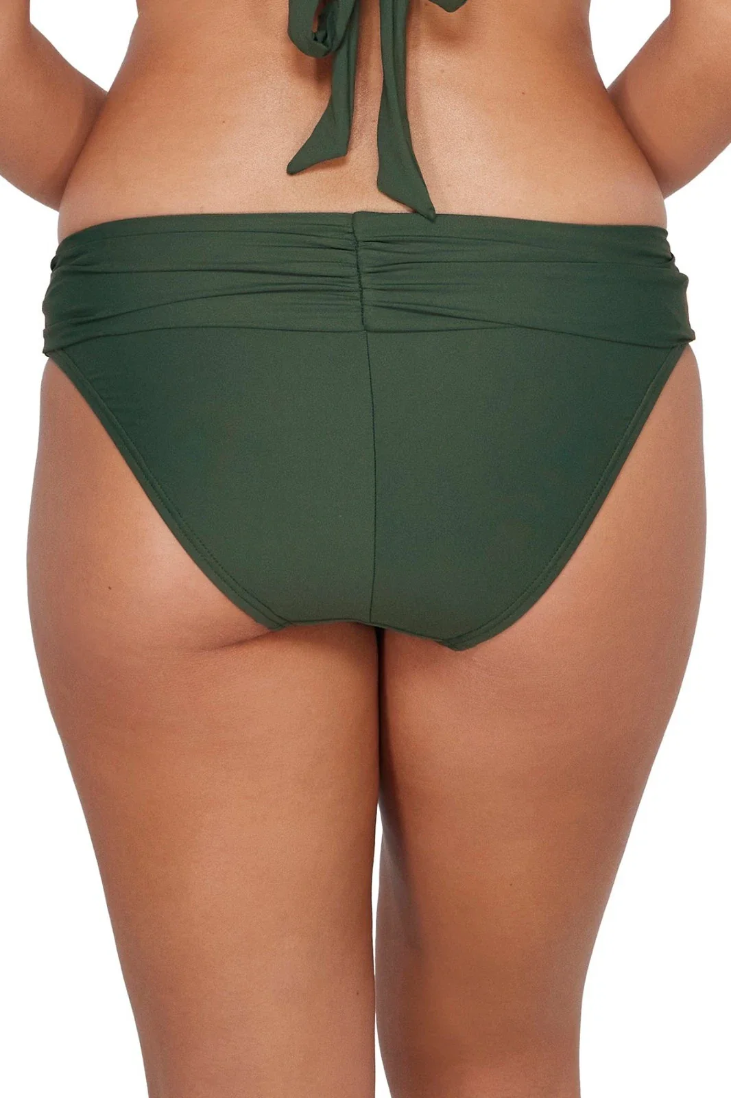 Sunsets Unforgettable Bikini Bottom Womens Green Scrunch Back Swimwear JZZ779 - Image 6