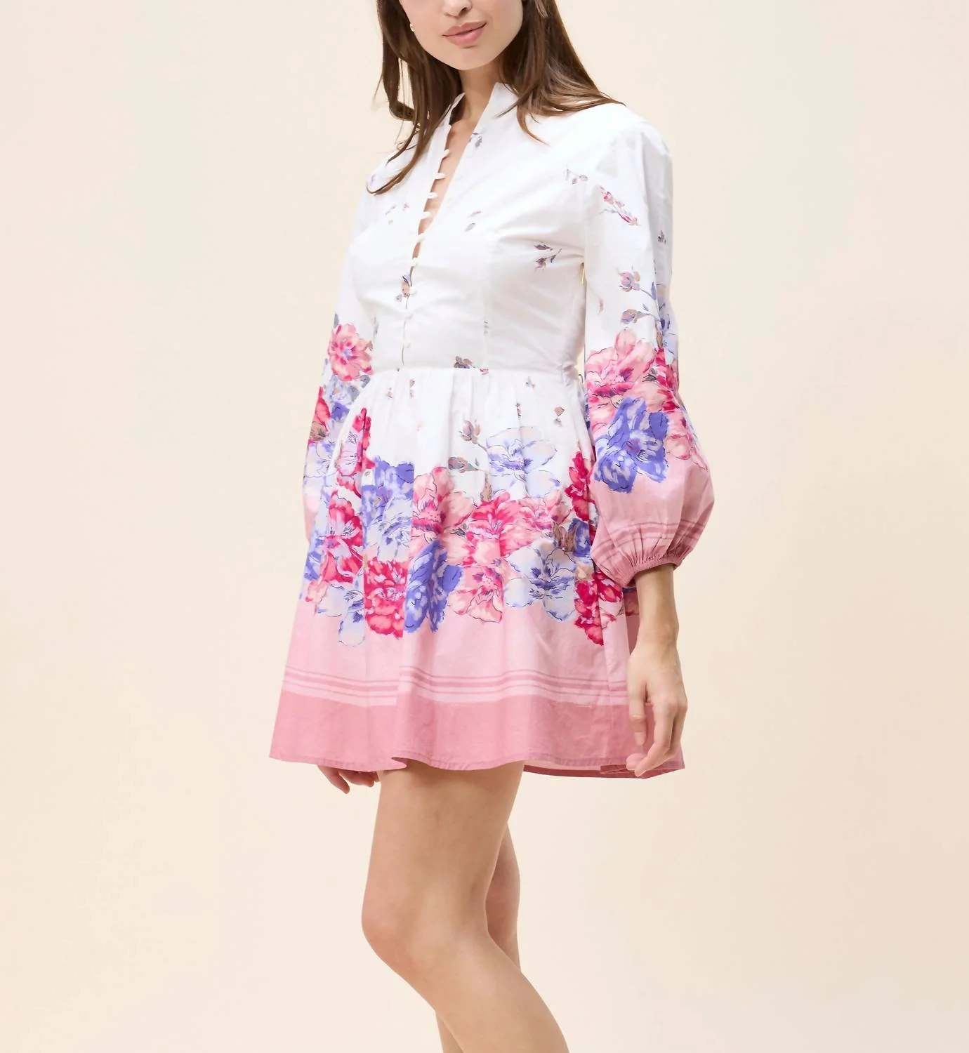 Suvi Mini Dress In Camellia - Image 2