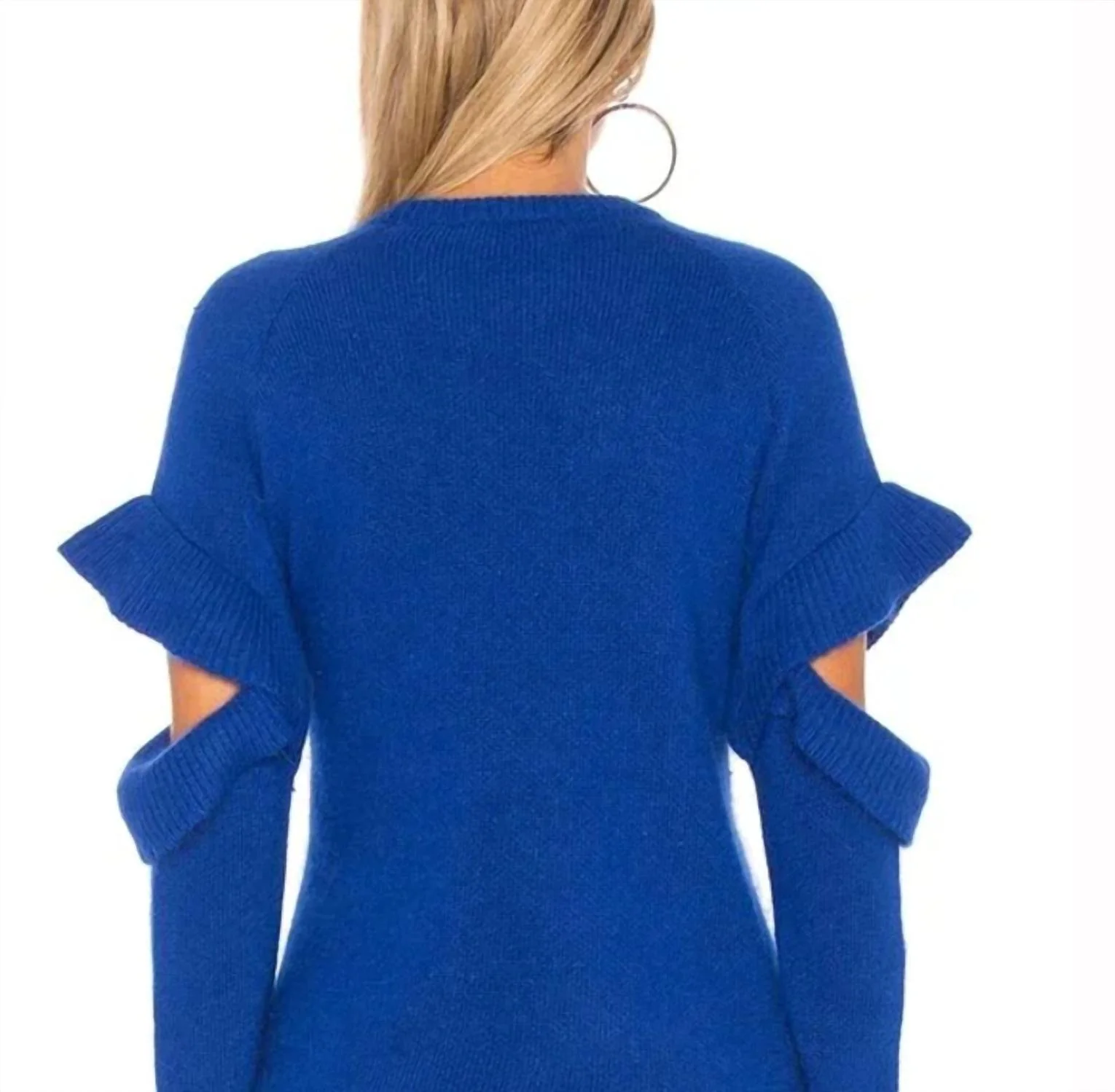 Sweater In Cobalt Blue - Image 3