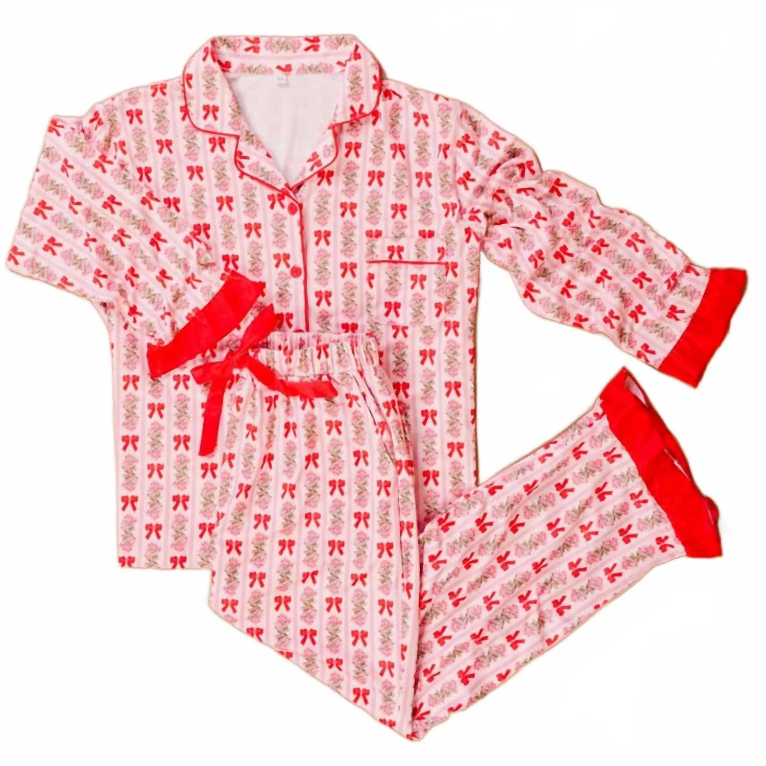 Sweet Dreams Pajama Pants Set In Oh So Merry - Image 5