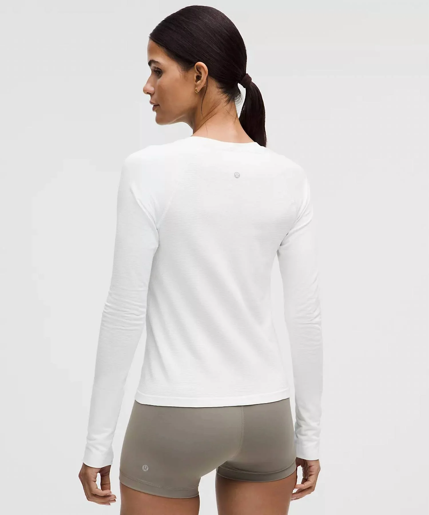 Swiftly Tech Long Sleeve 2.0 Race Length Top In White/white - Image 3
