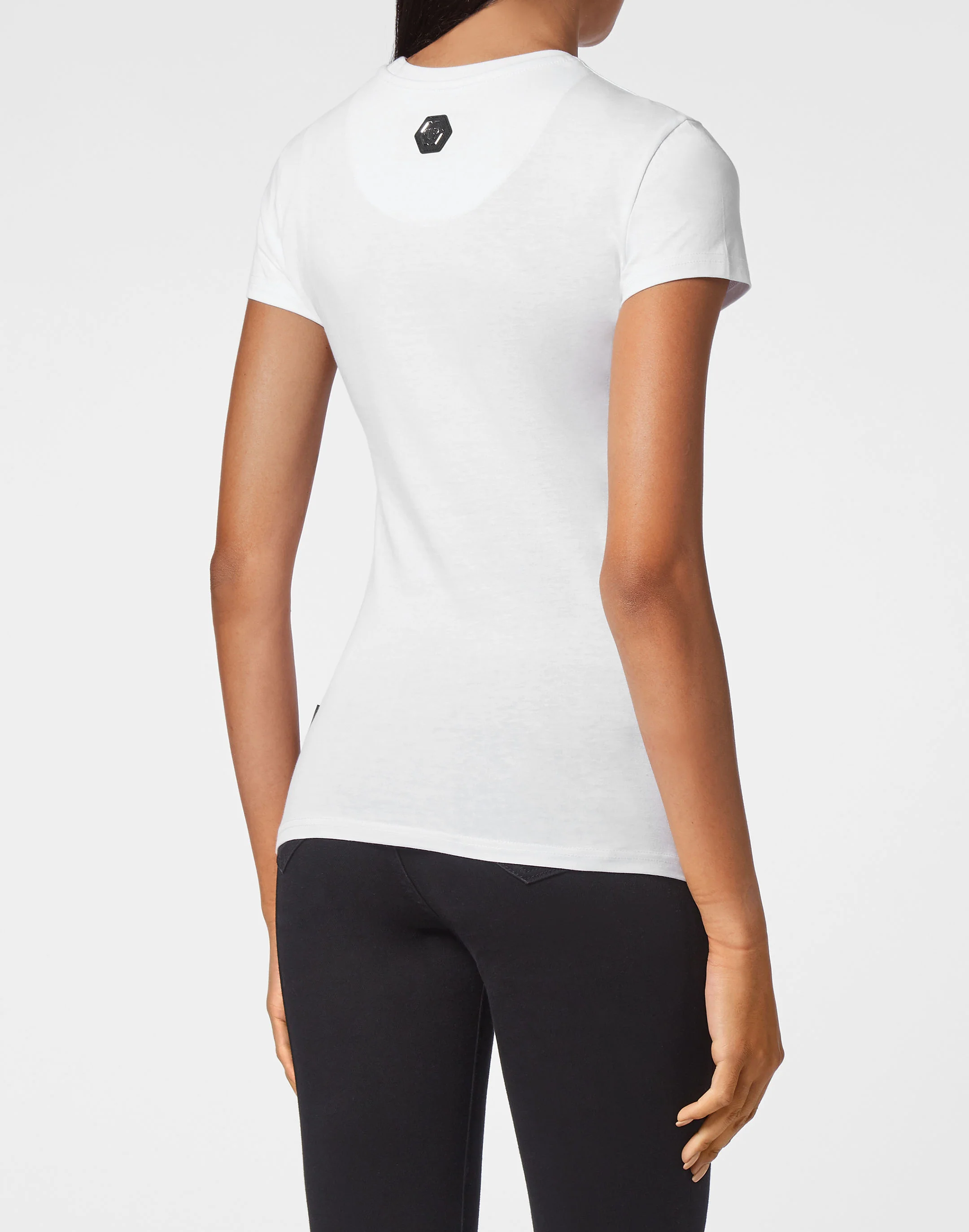 T-shirt Round Neck SS Sexy Pure Fit with Crystals - Image 3