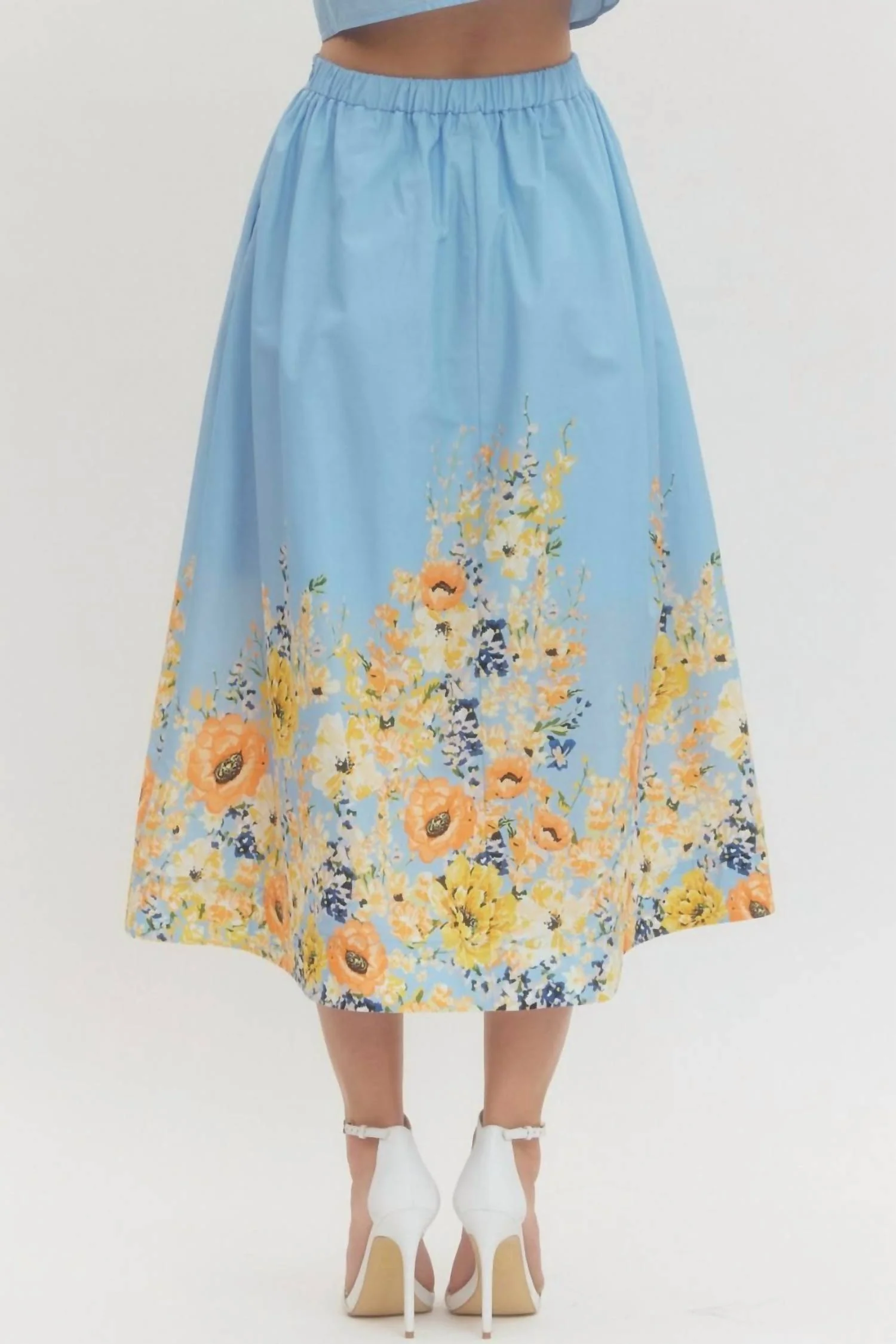 Tabathia Skirt In Blue - Image 5