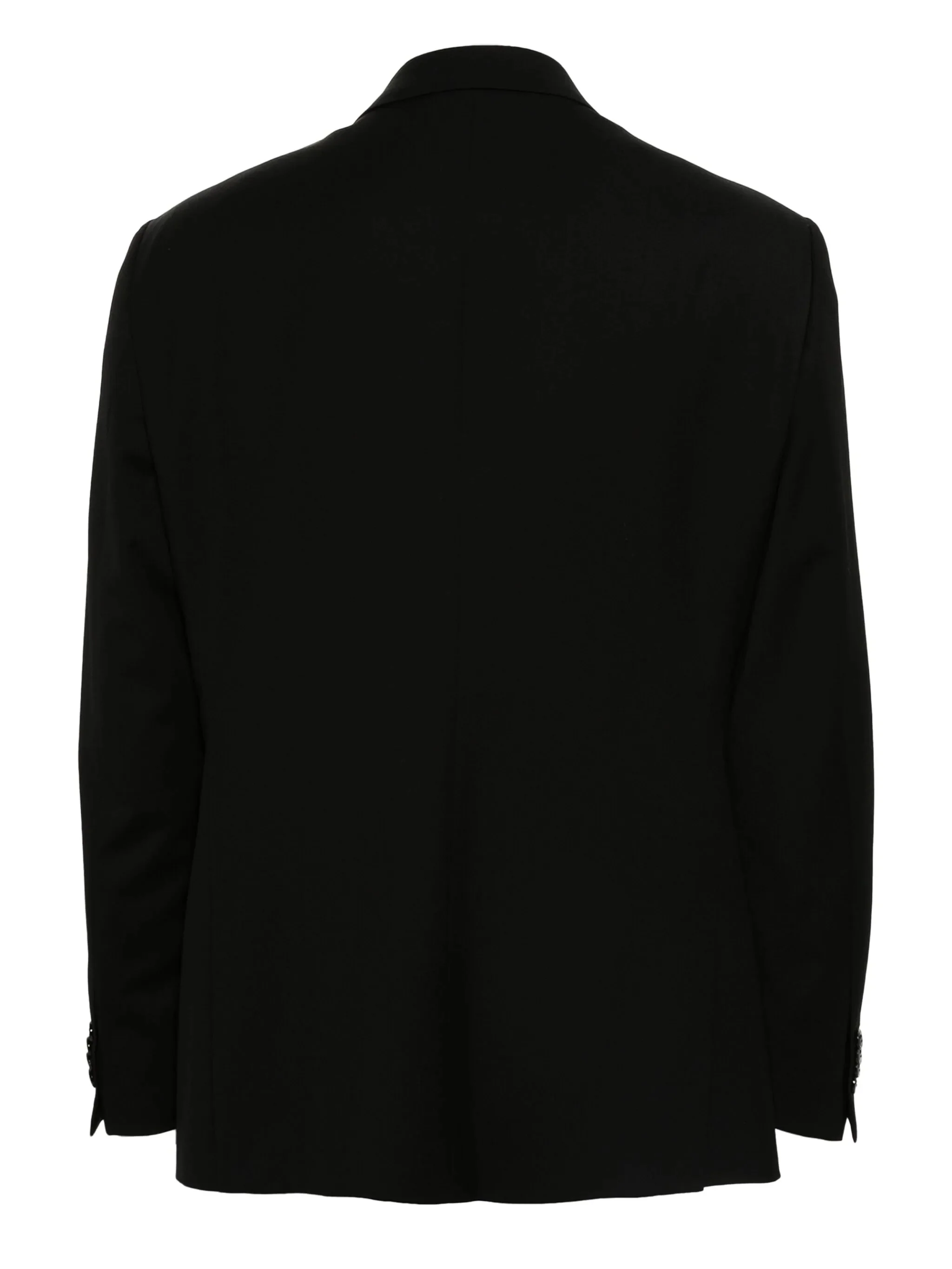 Tailored Black Notch Lapel Suit Jacket - Image 2
