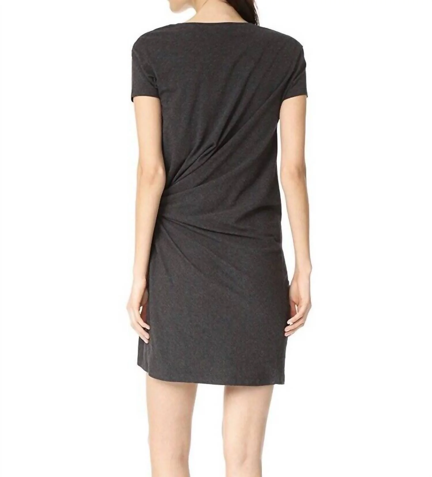 Talia Maternity Dress In Charcoal - Image 2