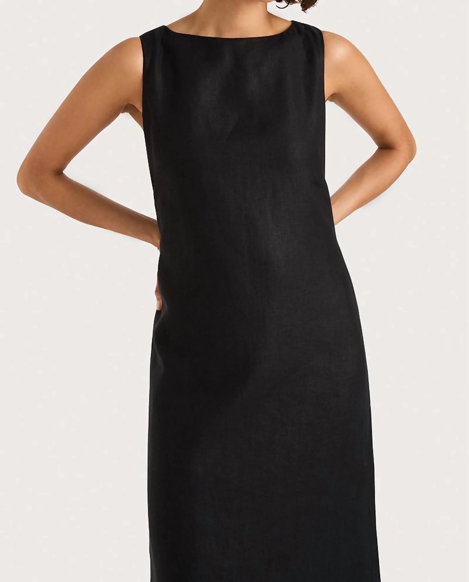 Taylor Midi Dress In Black - Image 4