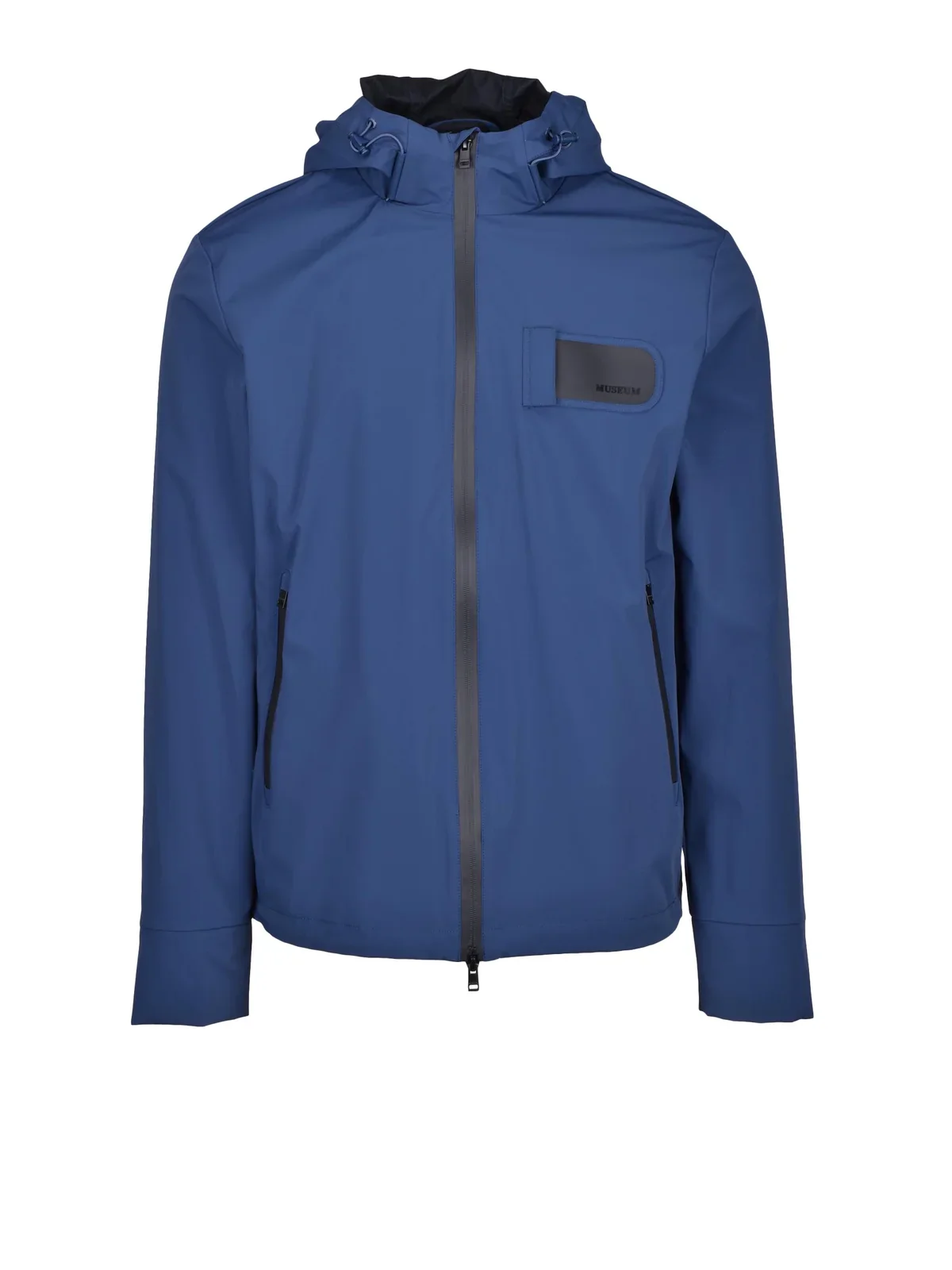 Technical Waterproof Jacket With Zip Closure And Reflective Accents