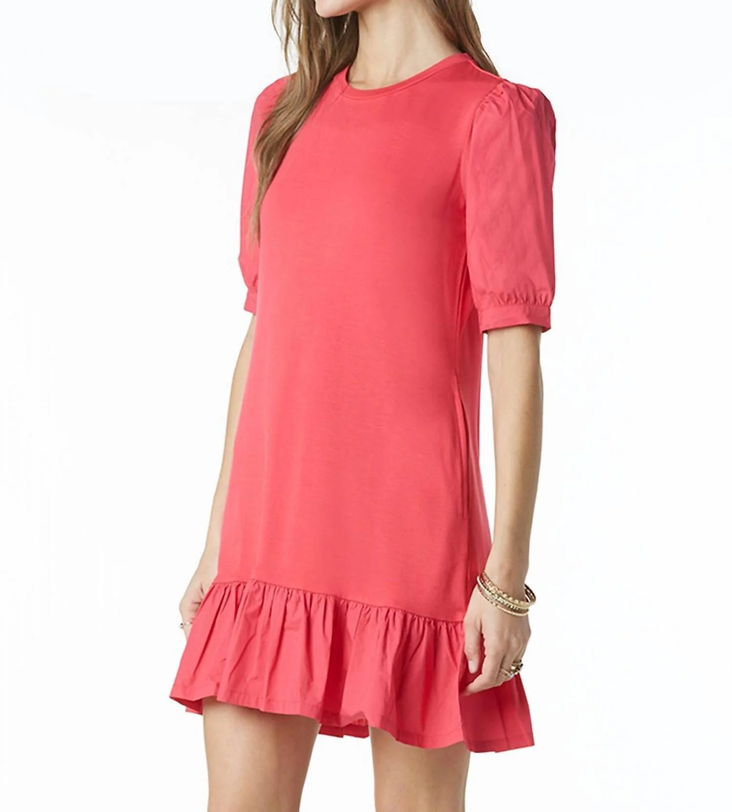Tenley Dress In Azalea Pink - Image 3