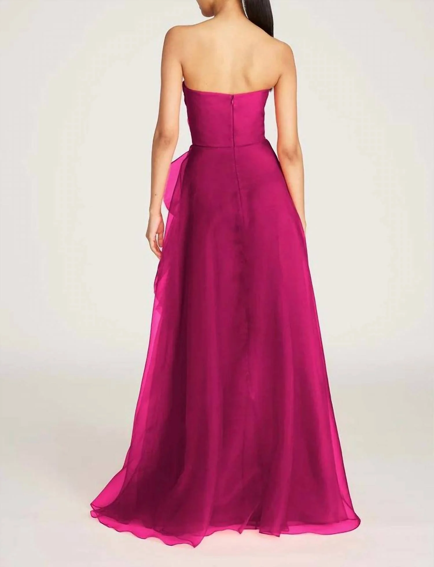 Teresa A-Line Gown In Sangria - Image 3