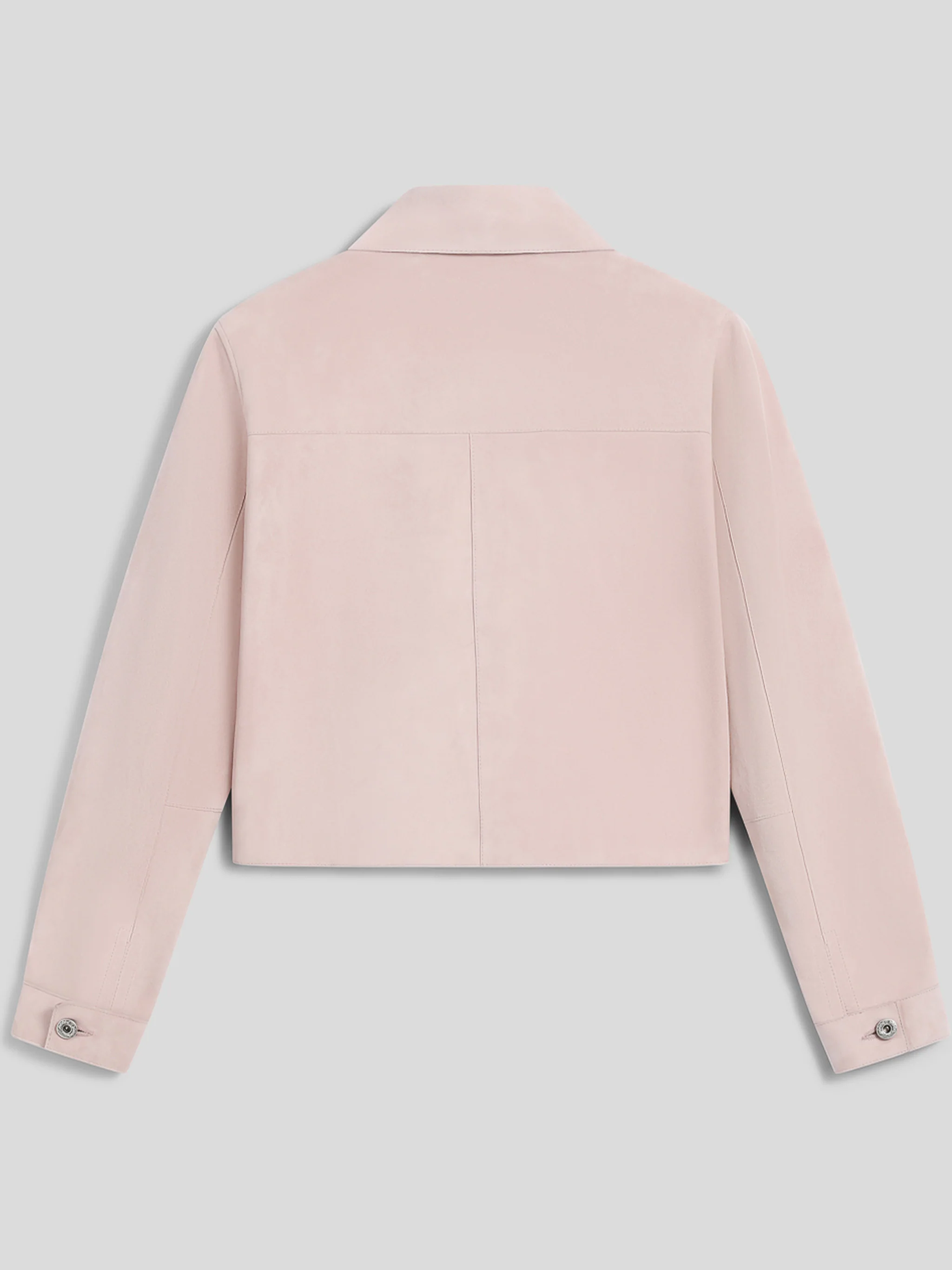 Teti Cropped Fabric Button-Down Jacket - Image 2