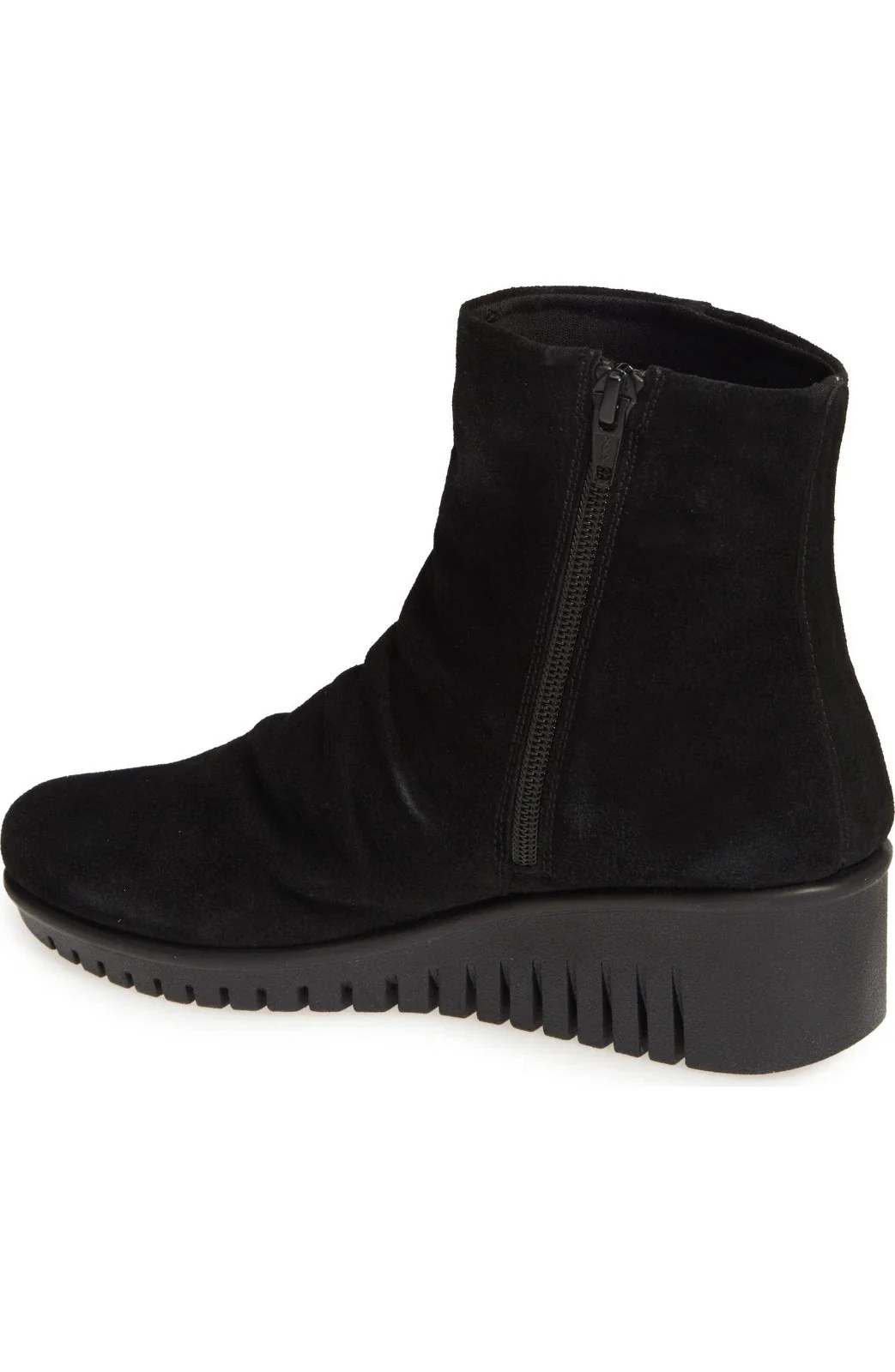 The FLEXX Eclipse Boots Women Black Waterproof Suede Wedge Bootie HTAT1206 - Image 3