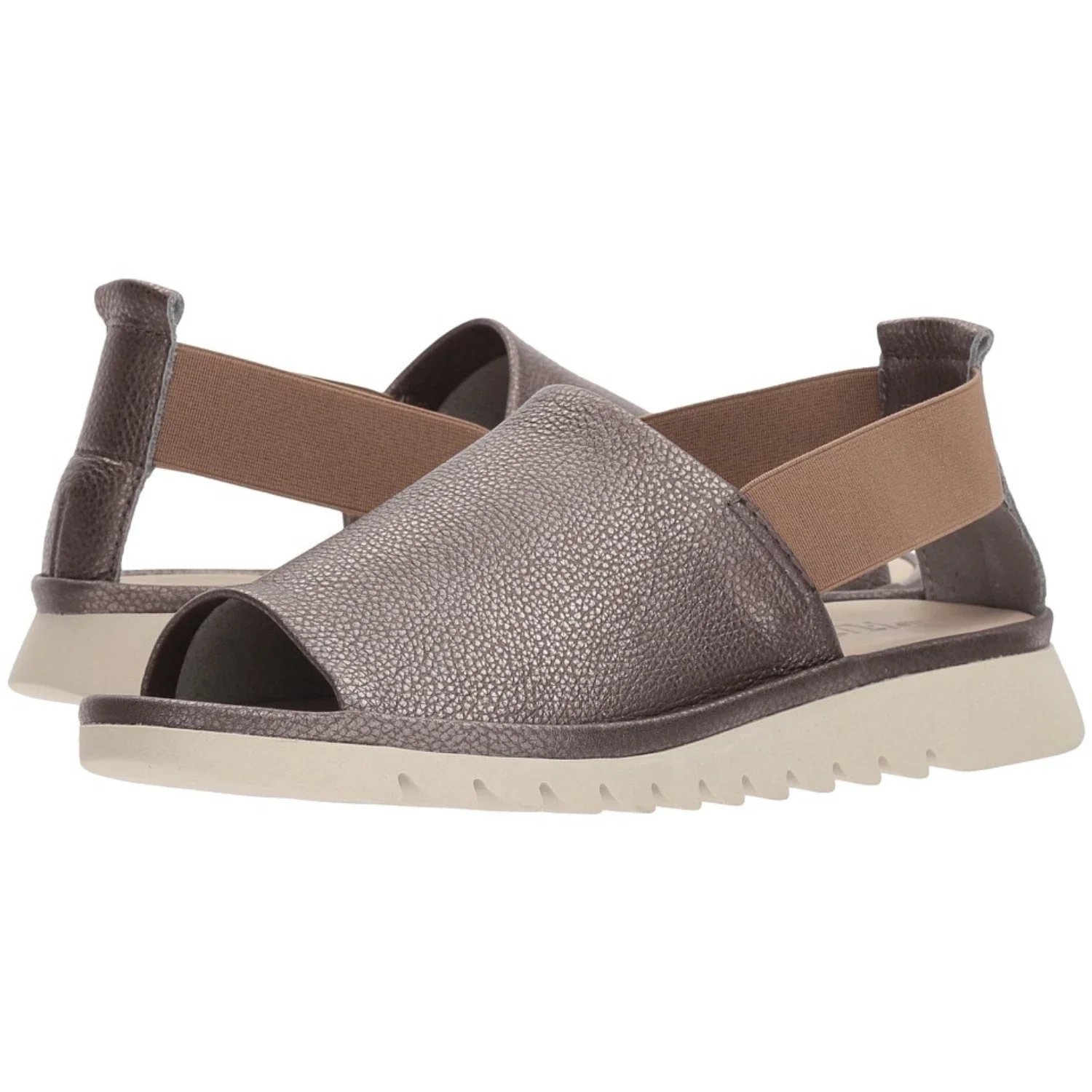 The FLEXX Shore Line Sandal Women Brown Leather Peep Toe Slingback HTAT1105 - Image 5